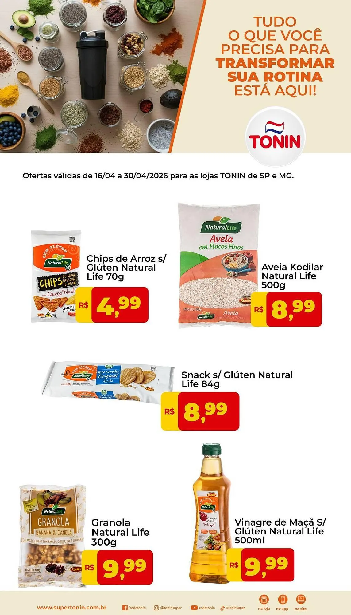 Encarte de Catálogo Tonin Superatacado 16 de abril até 30 de abril 2026 - Pagina 1