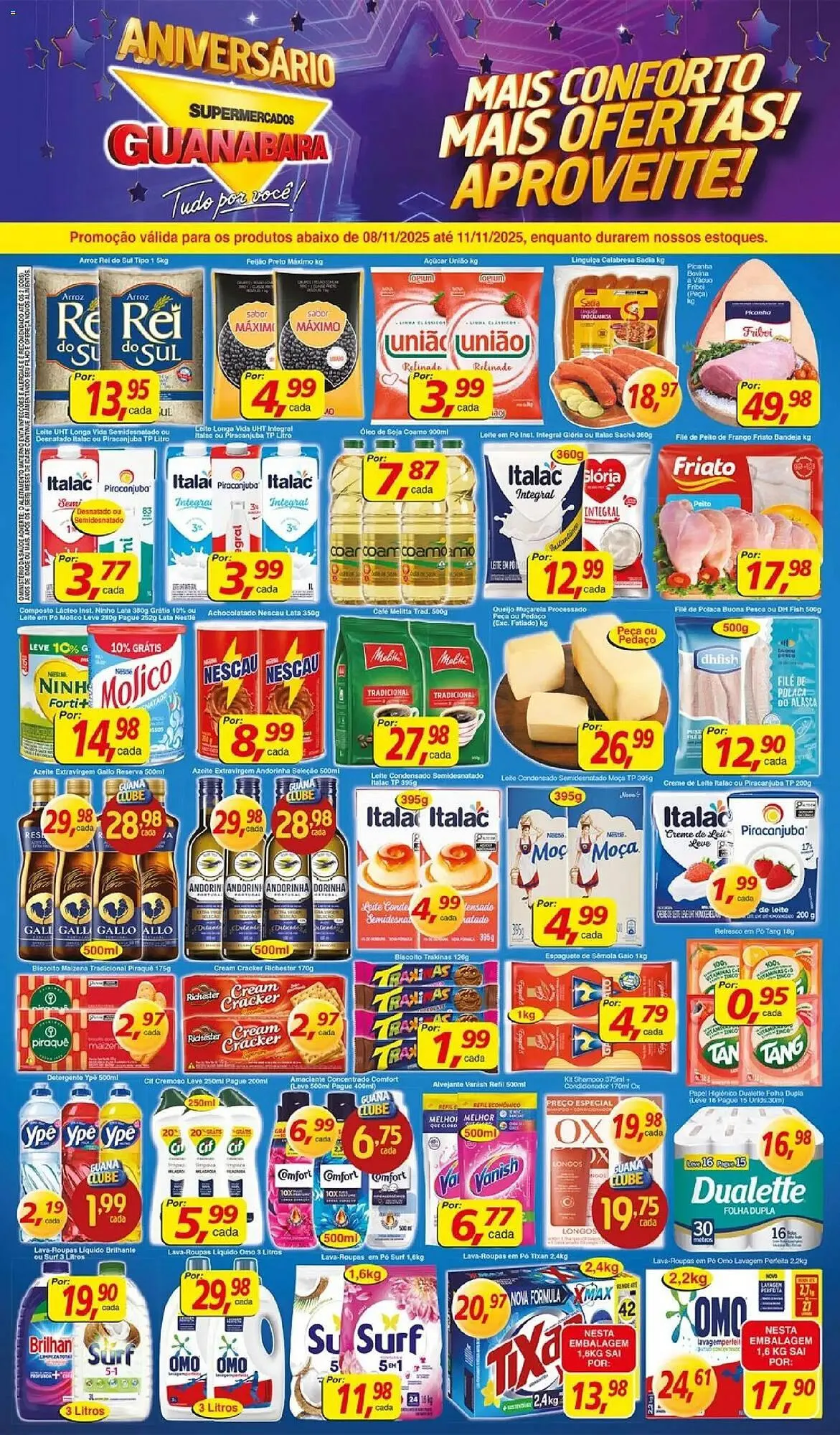 Encarte de Encarte Supermercados Guanabara 8 de novembro até 11 de novembro 2025 - Pagina 1