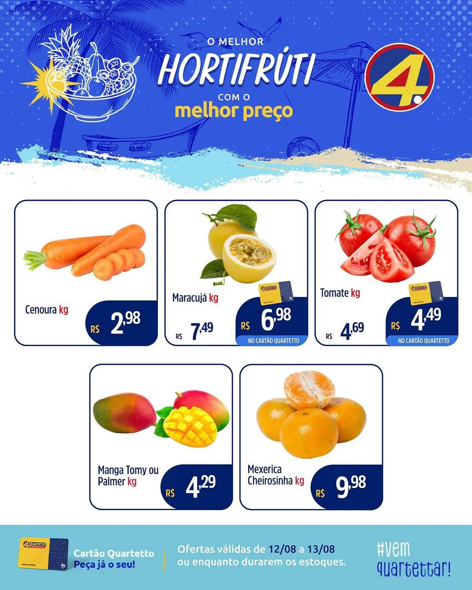 Encarte de Catálogo Quartetto Supermercados 12 de agosto até 13 de agosto 2025 - Pagina 3