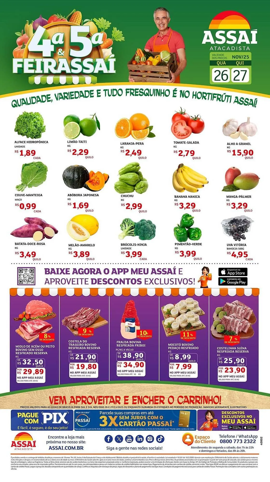 Encarte de Encarte Assaí Atacadista 26 de novembro até 27 de novembro 2025 - Pagina 1