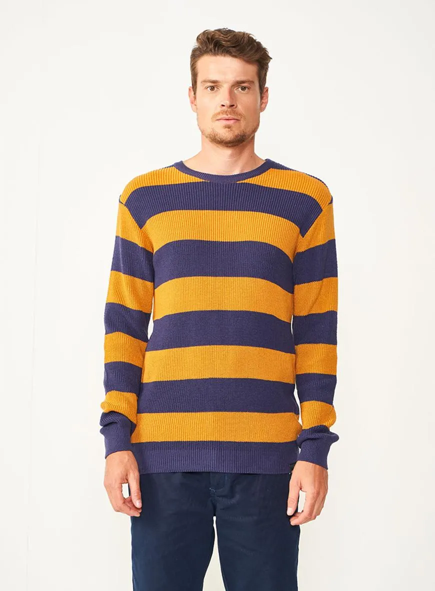 Suéter Tricô Listrado Slim