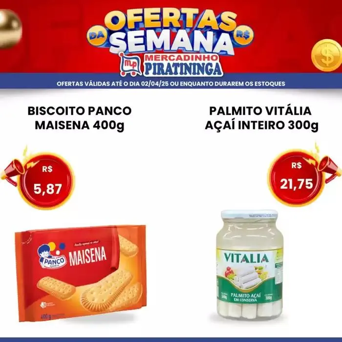 Encarte de Encarte Mercadinho Piratininga 28 de março até 2 de abril 2025 - Pagina 1