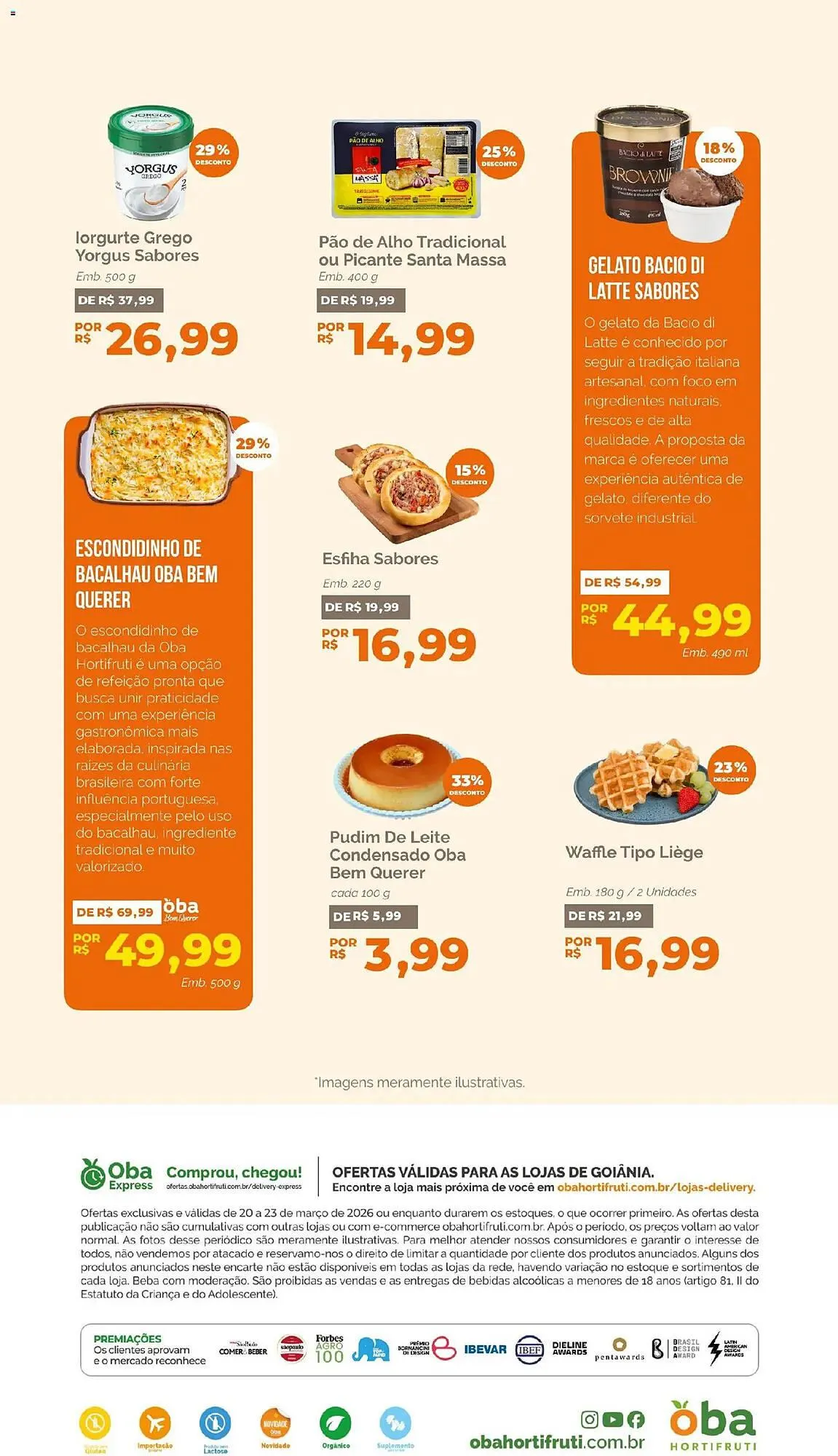 Encarte de Folheto Oba Hortifruti 20 de março até 23 de março 2026 - Pagina 8