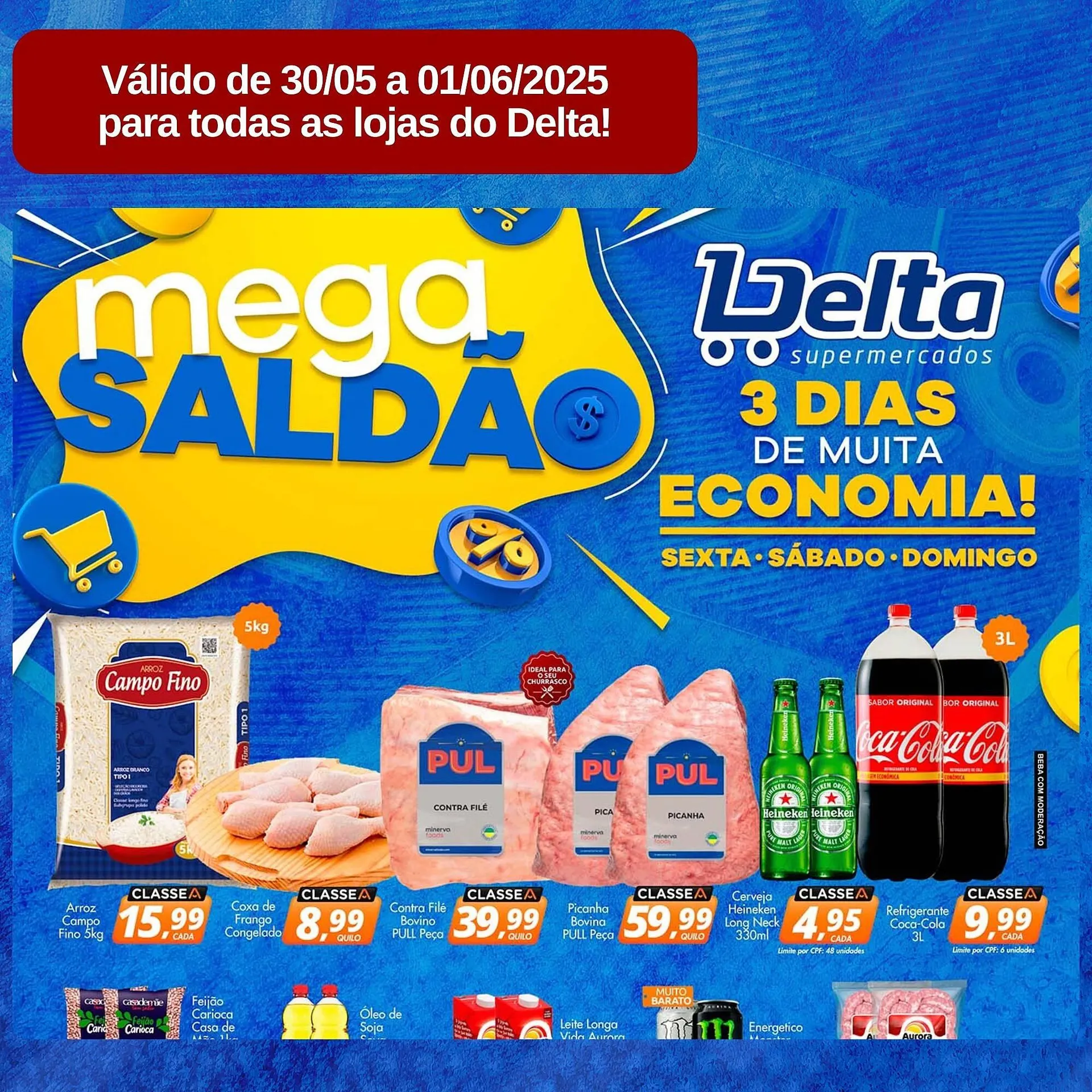 Encarte de Catálogo Delta Supermercados 30 de maio até 1 de junho 2025 - Pagina 1