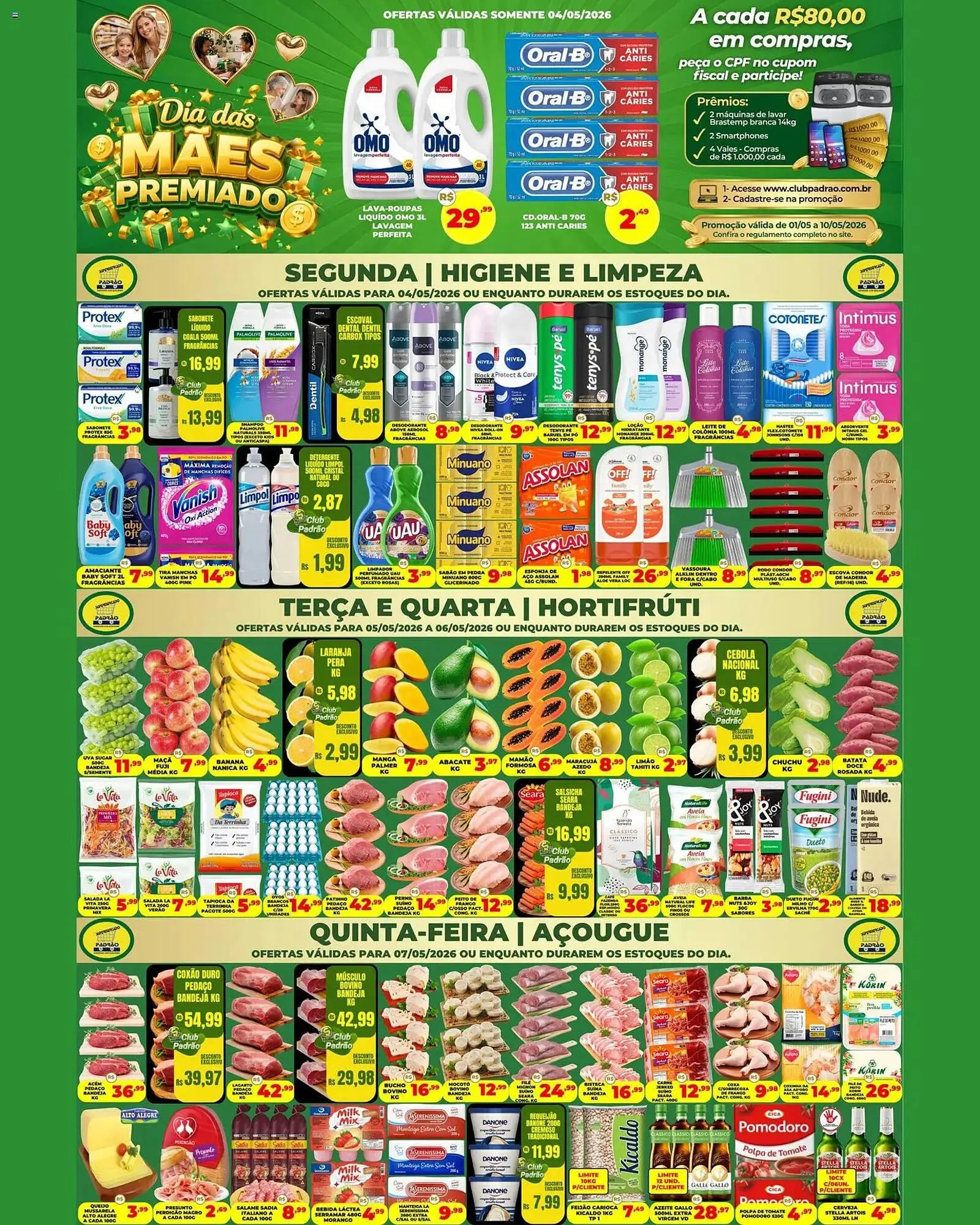 Encarte de Folheto Supermercado Padrão 4 de maio até 8 de maio 2026 - Pagina 1
