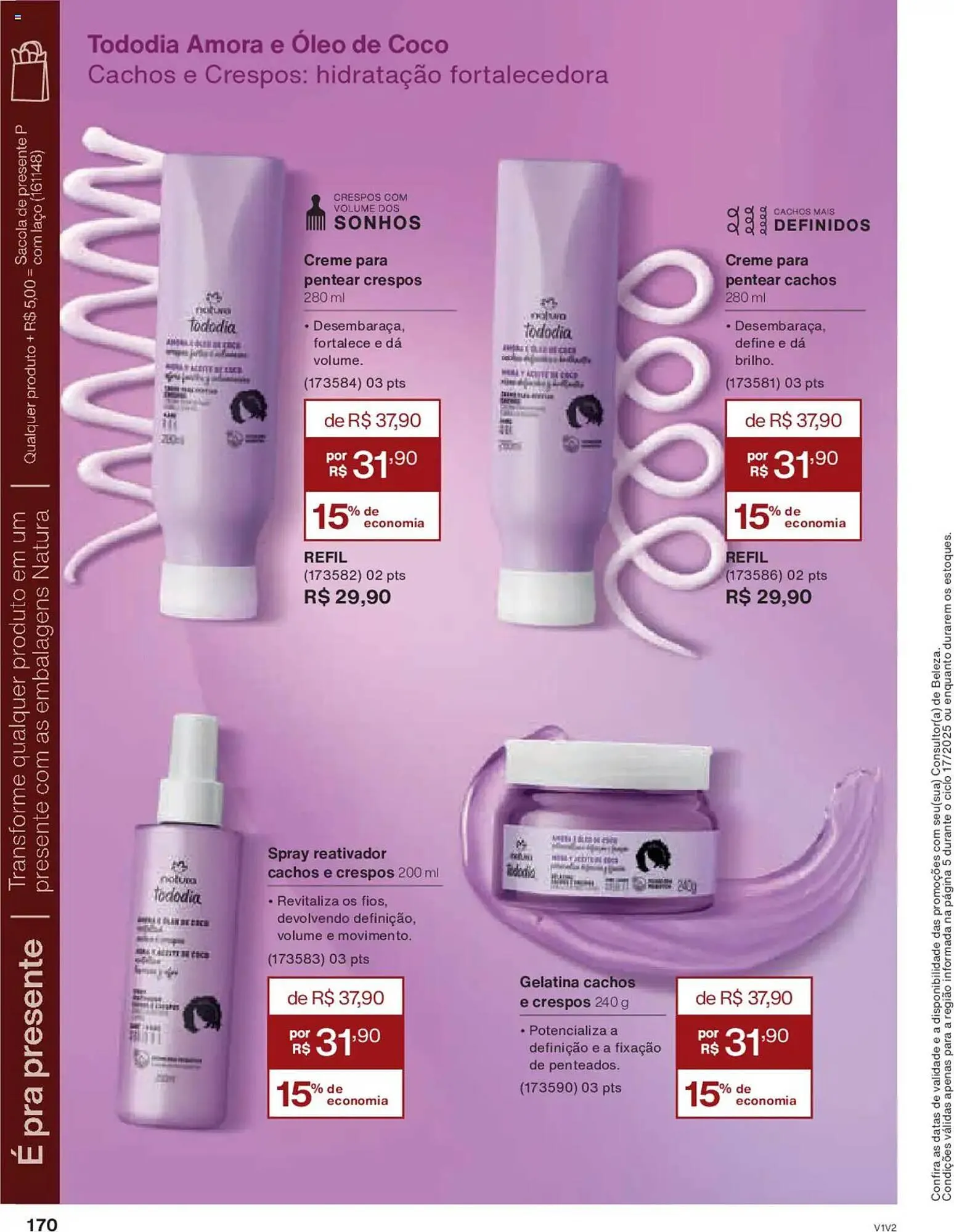 Encarte de Catálogo Natura 14 de outubro até 4 de novembro 2025 - Pagina 170