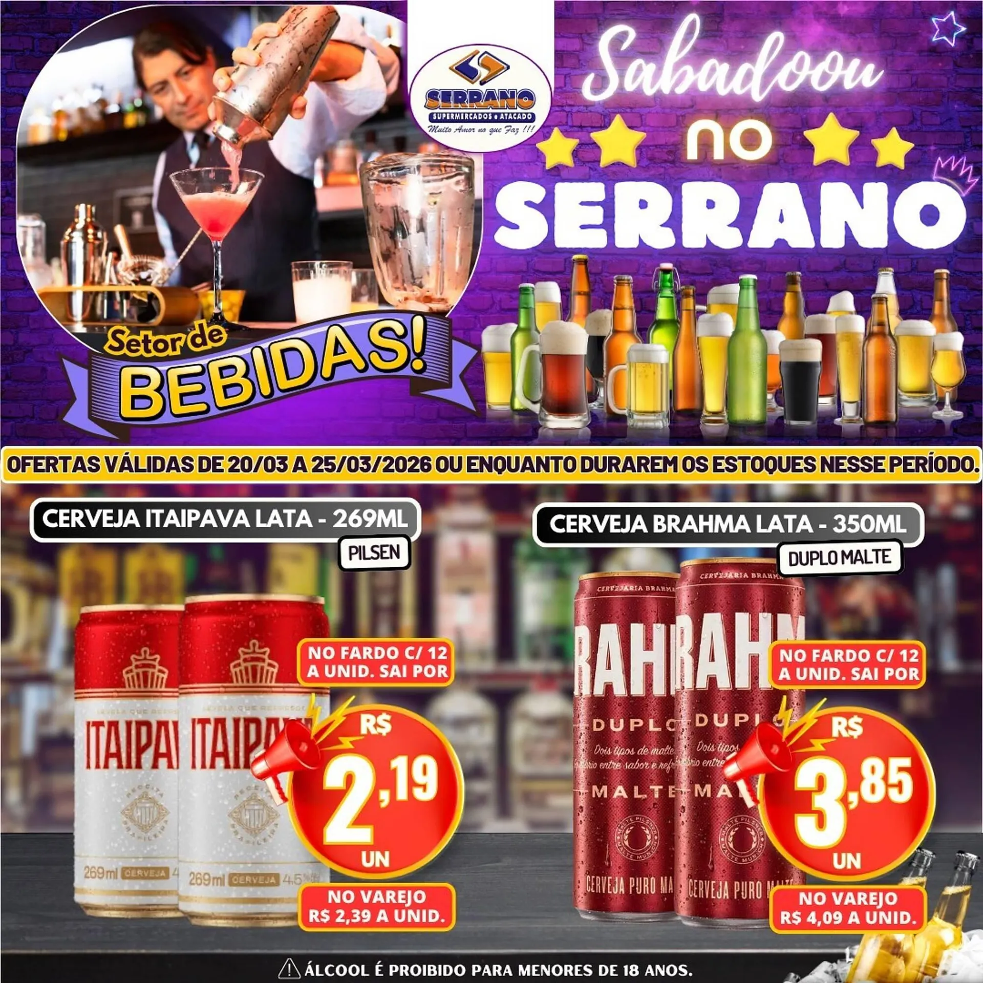 Encarte de Catálogo Serrano Supermercado 21 de março até 25 de março 2026 - Pagina 3