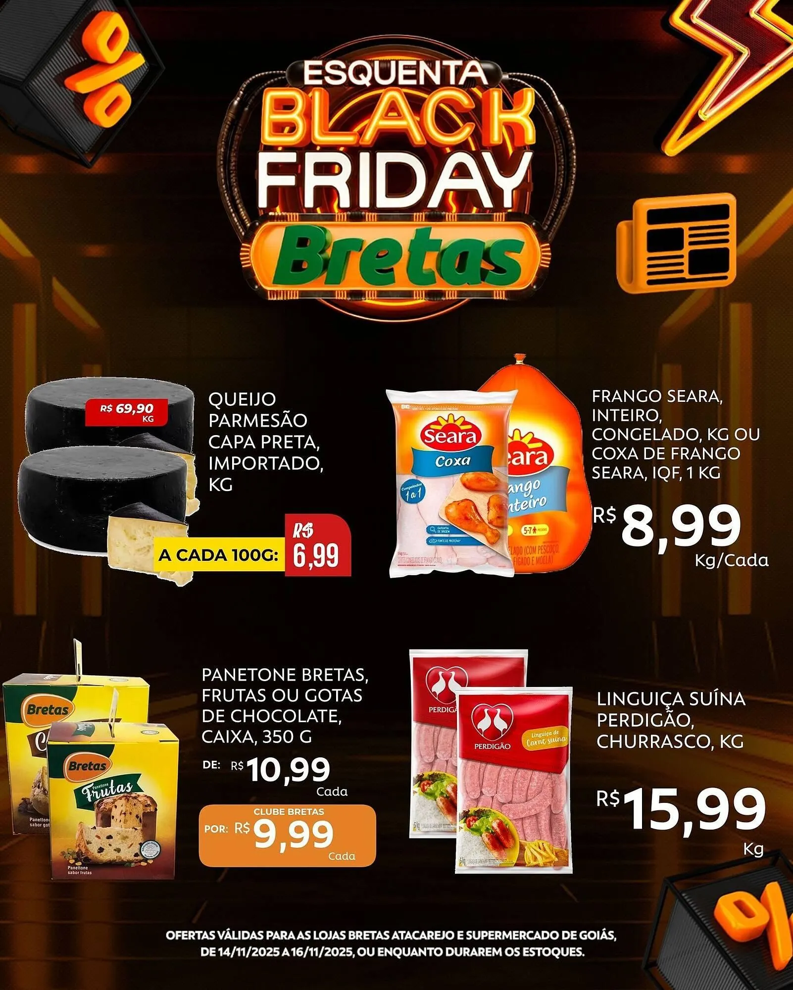 Encarte de Catálogo Supermercados Bretas 14 de novembro até 16 de novembro 2025 - Pagina 4