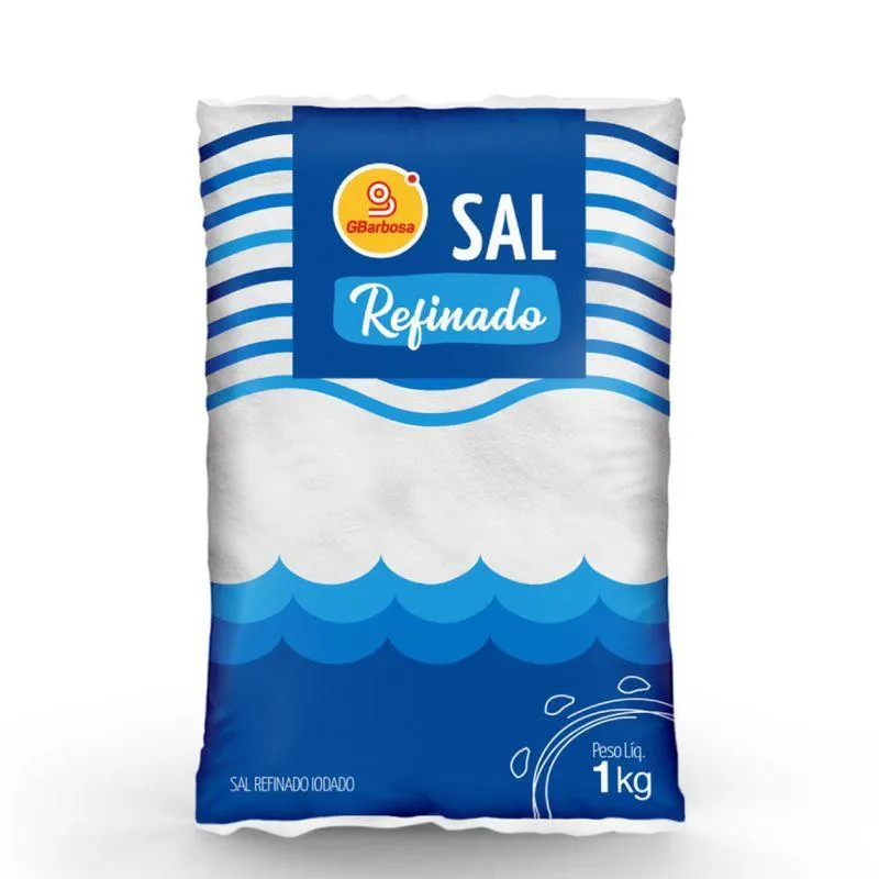 Sal Refinado GBarbosa 1Kg