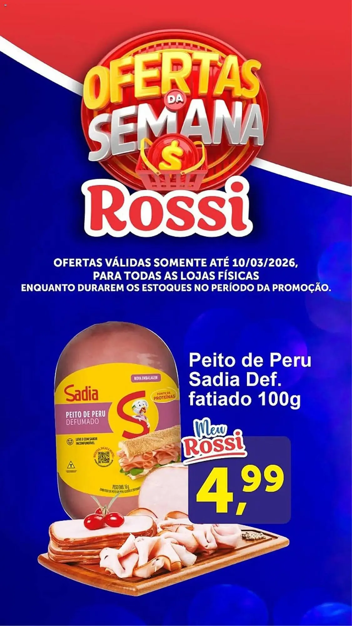 Encarte de Folheto Rossi Supermercado 5 de março até 10 de março 2026 - Pagina 1