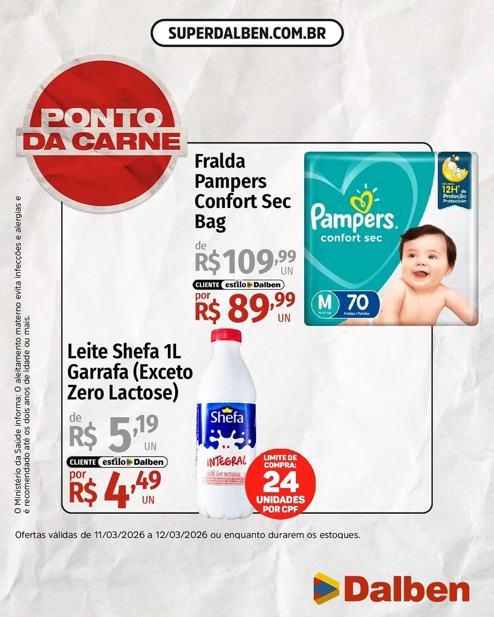 Encarte de Catálogo Supermercado Dalben 11 de março até 12 de março 2026 - Pagina 3
