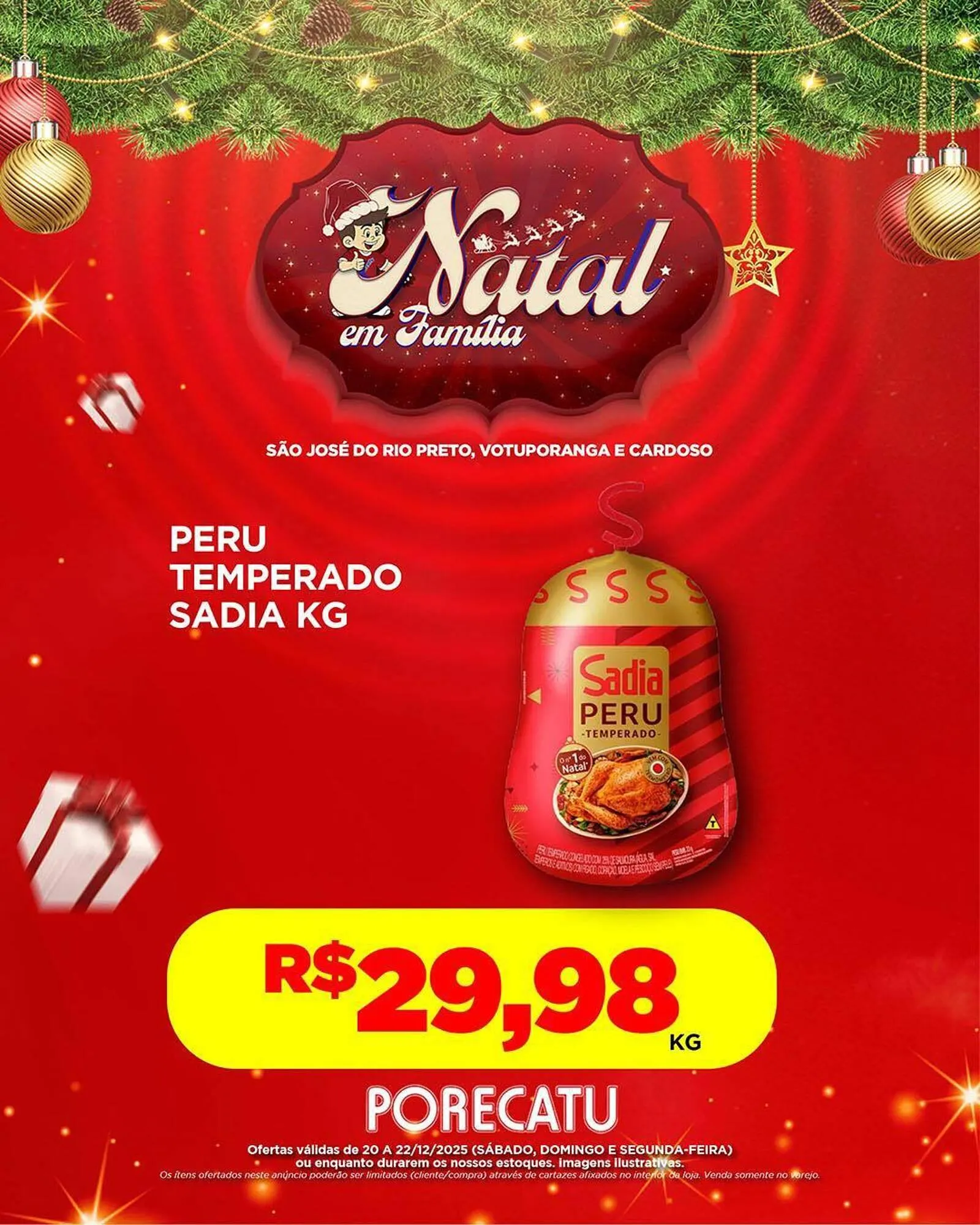 Encarte de Catálogo Supermercado Porecatu 20 de dezembro até 22 de dezembro 2025 - Pagina 3