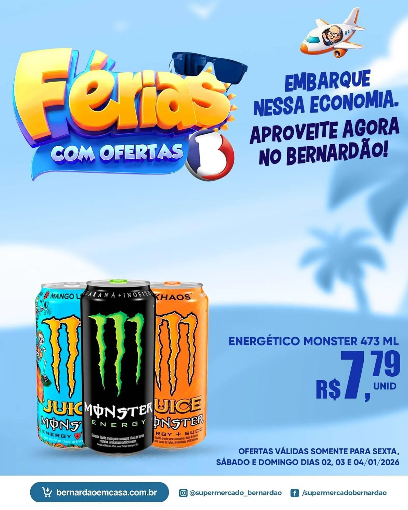 Encarte de Catálogo Supermercado Bernardão 2 de janeiro até 4 de janeiro 2026 - Pagina 1