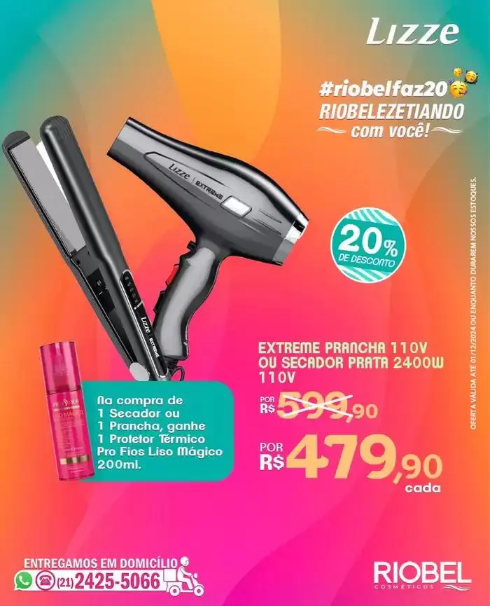 Encarte de Ofertas Rio Bel Cosméticos 20 de novembro até 1 de dezembro 2024 - Pagina 1