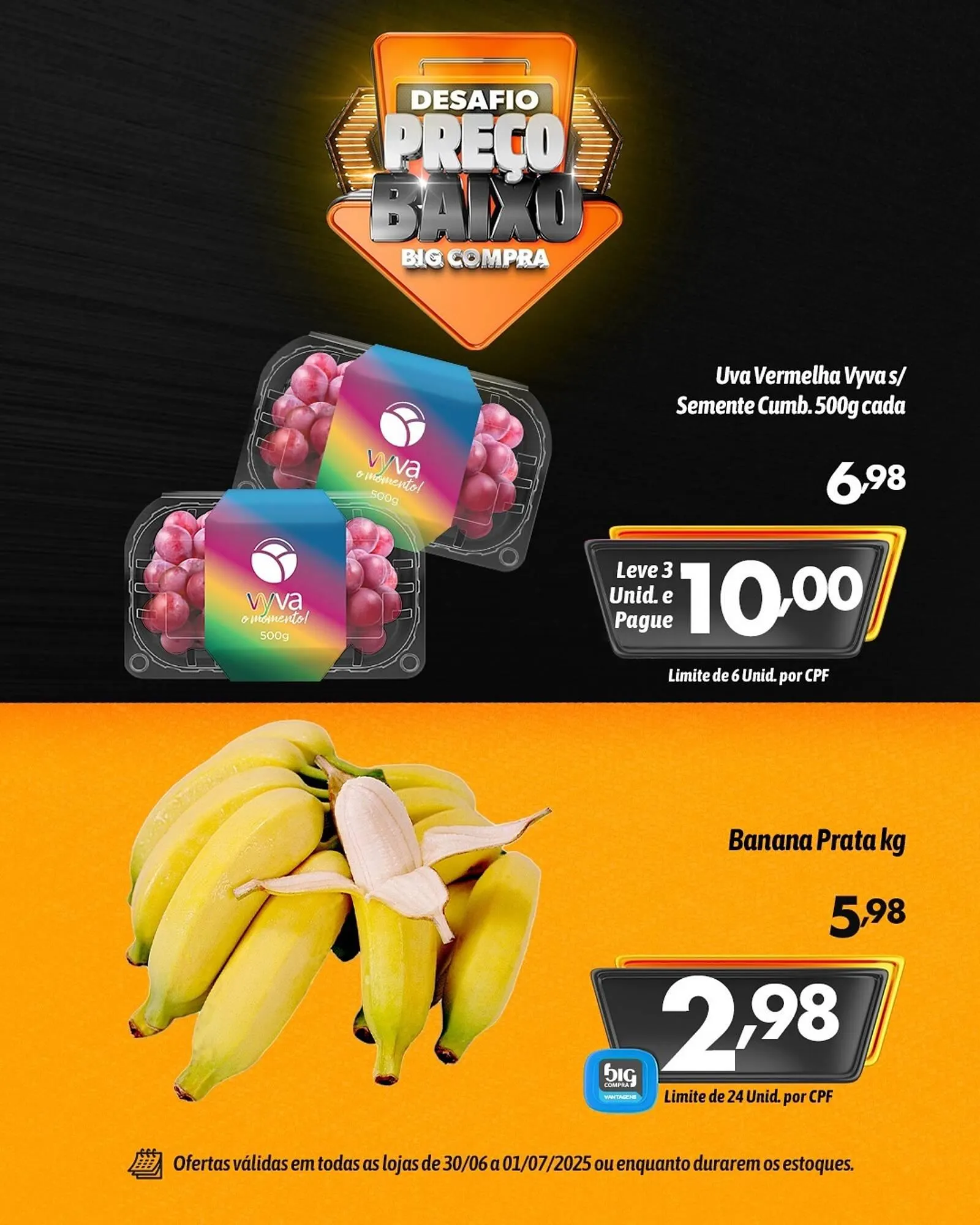 Encarte de Catálogo Supermercados Big Compra 30 de junho até 1 de julho 2025 - Pagina 2