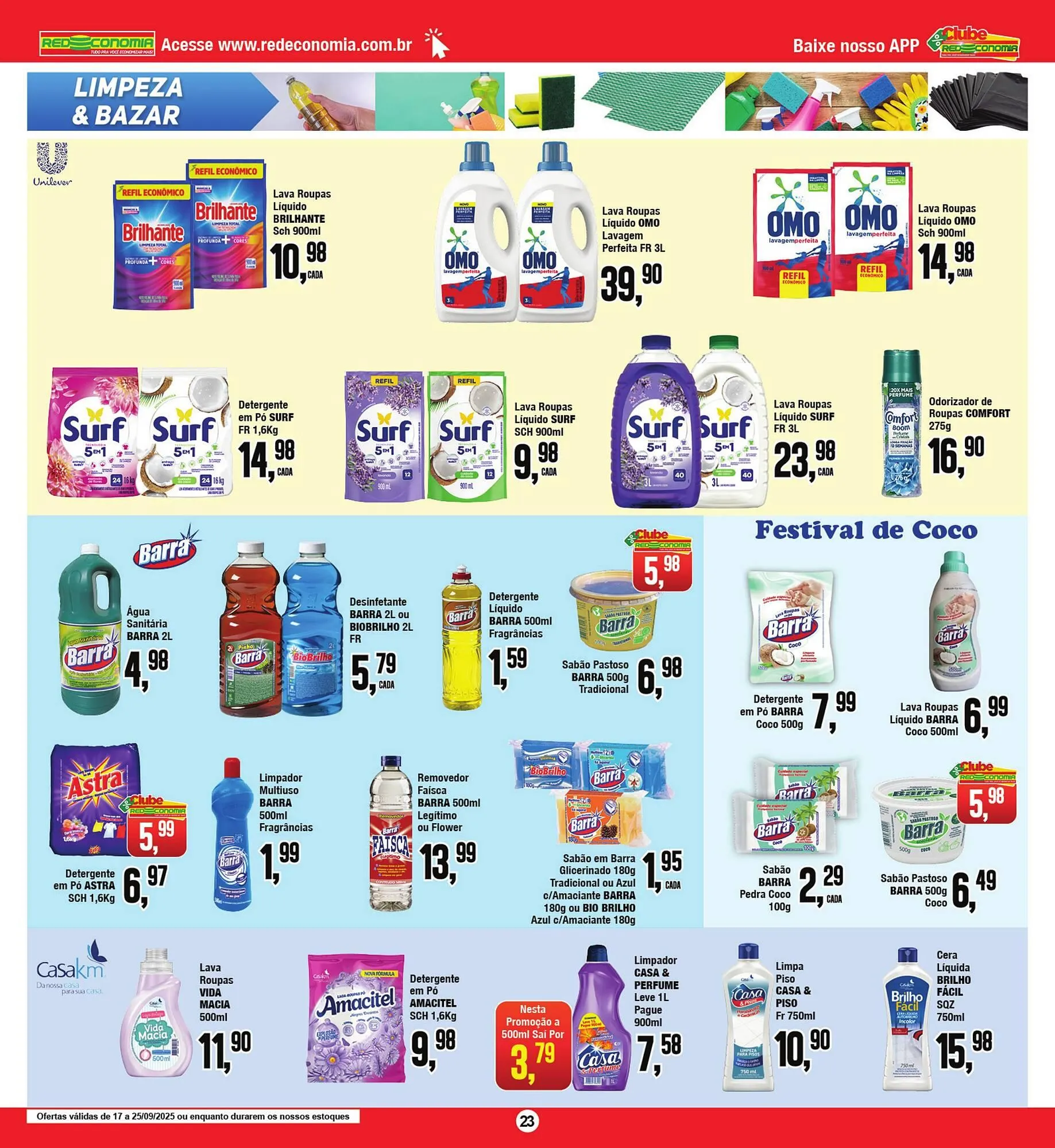 Encarte de Encarte Rede Economia 19 de setembro até 21 de setembro 2025 - Pagina 23