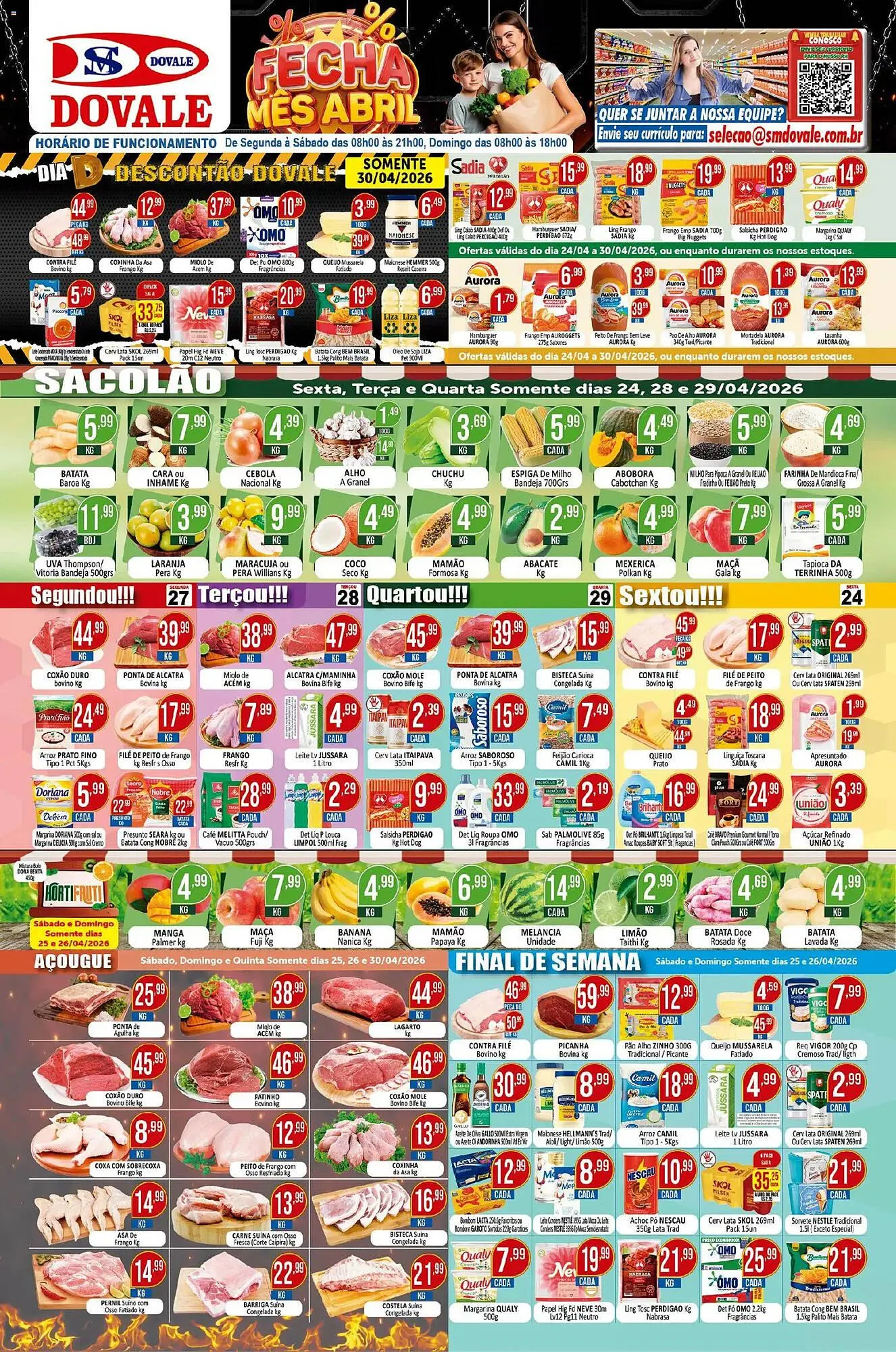 Encarte de Folheto Dovale 25 de abril até 30 de abril 2026 - Pagina 1