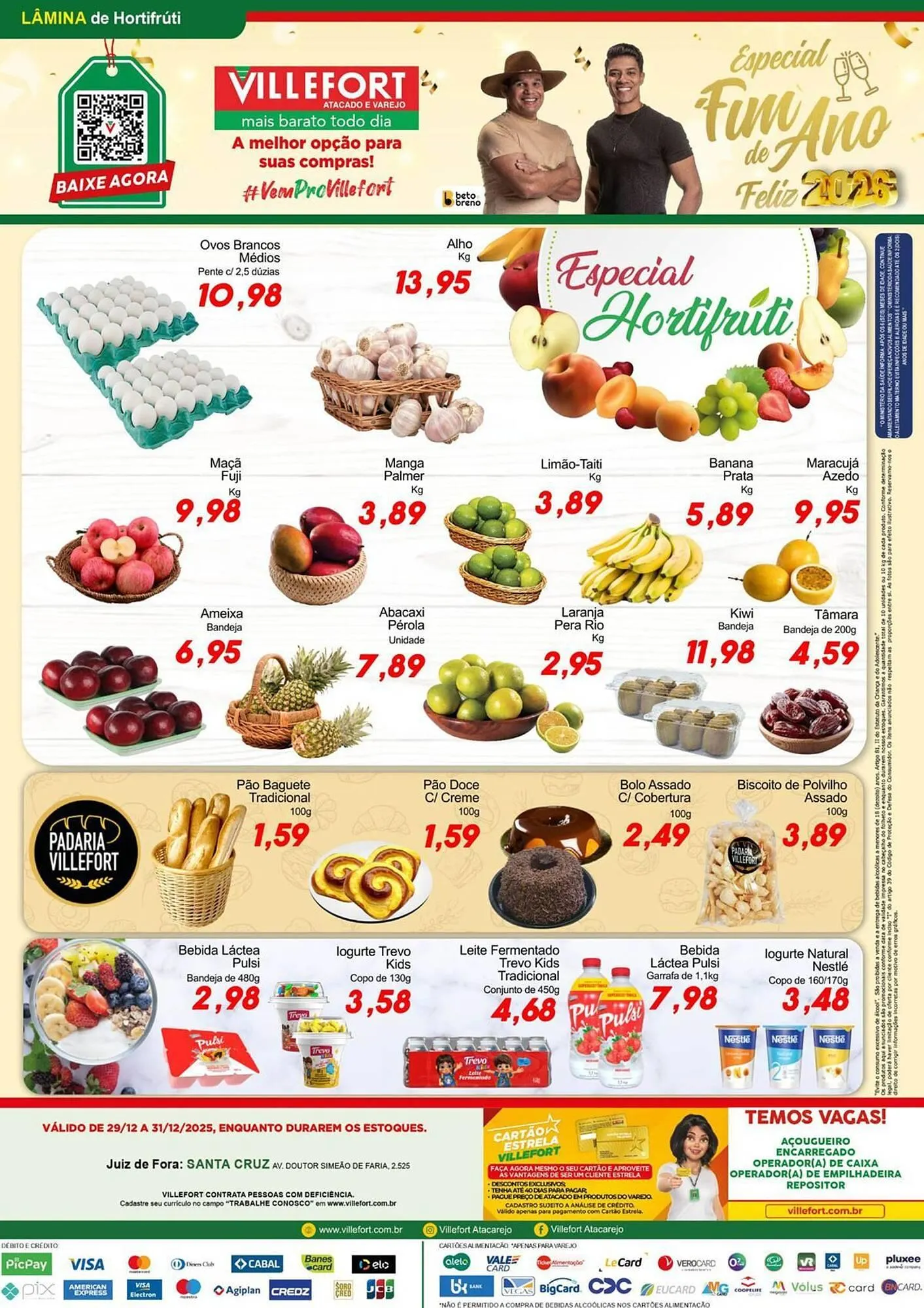 Encarte de Catálogo Villefort Atacadista 29 de dezembro até 31 de dezembro 2025 - Pagina 1