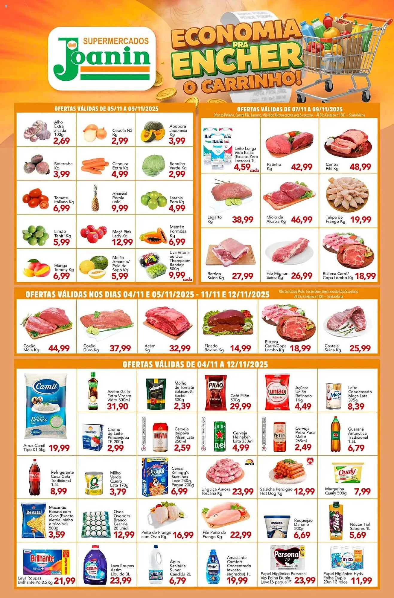 Encarte de Catálogo Supermercados Joanin 4 de novembro até 12 de novembro 2025 - Pagina 1