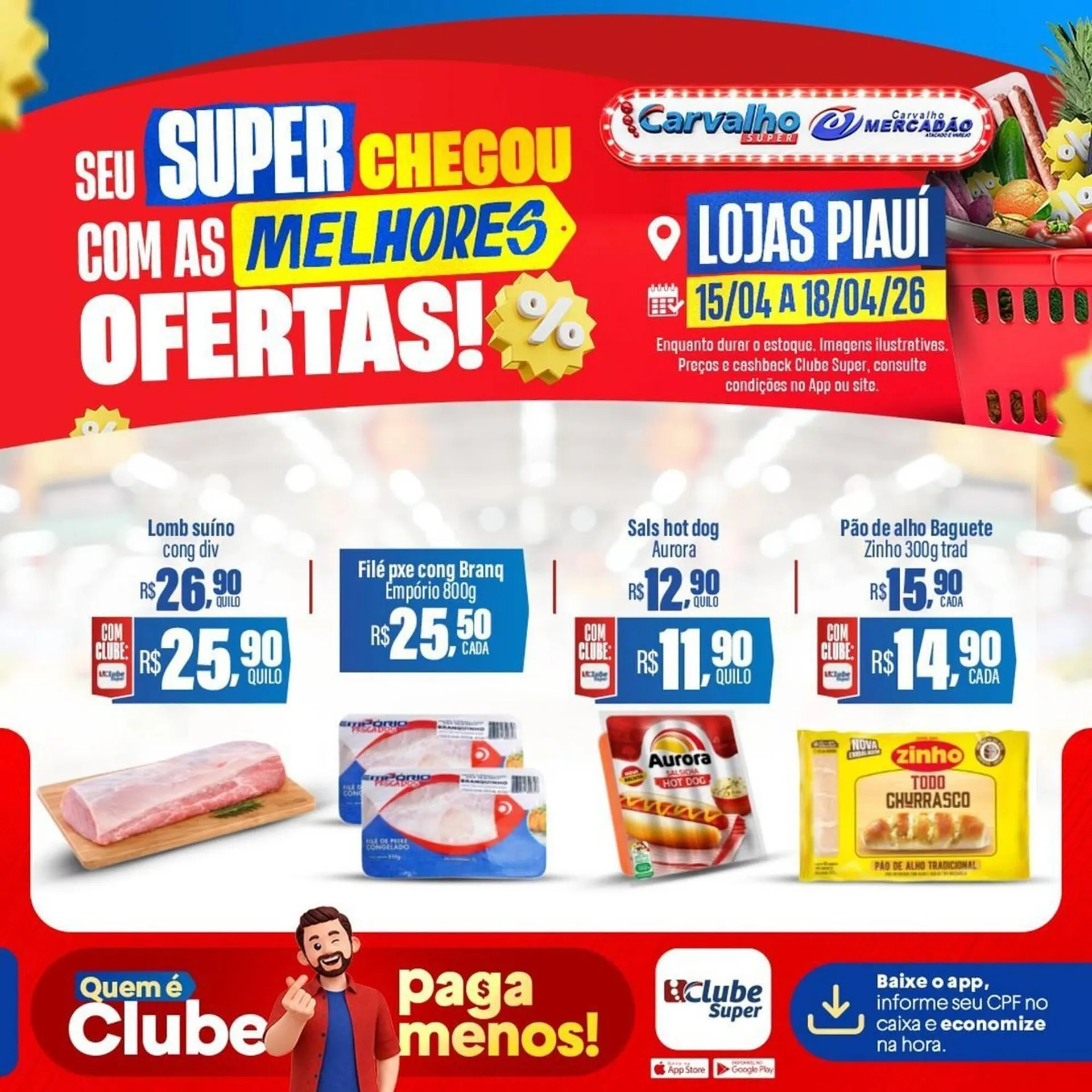 Encarte de Catálogo Carvalho Supermercado 15 de abril até 18 de abril 2026 - Pagina 3