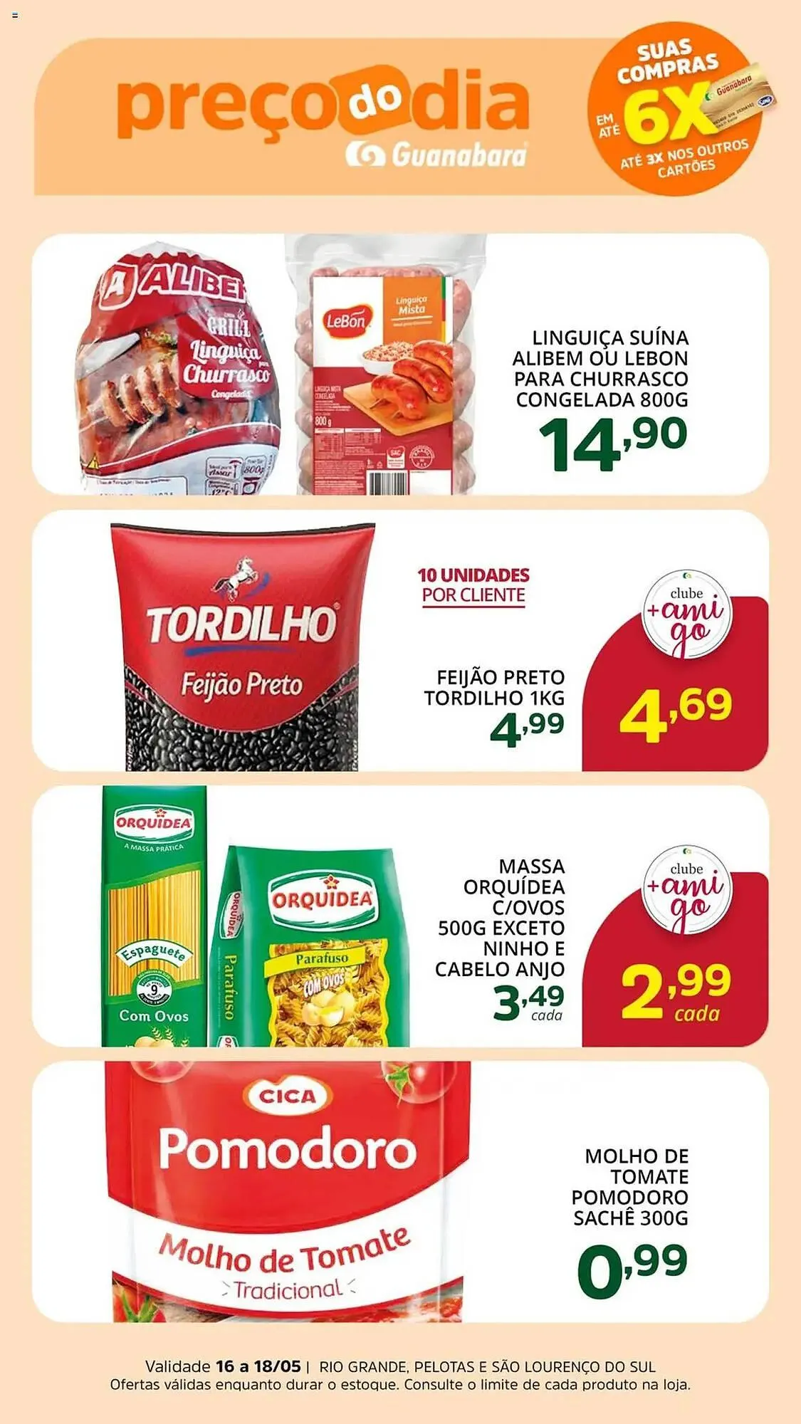 Encarte de Catálogo Supermercados Guanabara 16 de maio até 19 de maio 2025 - Pagina 1