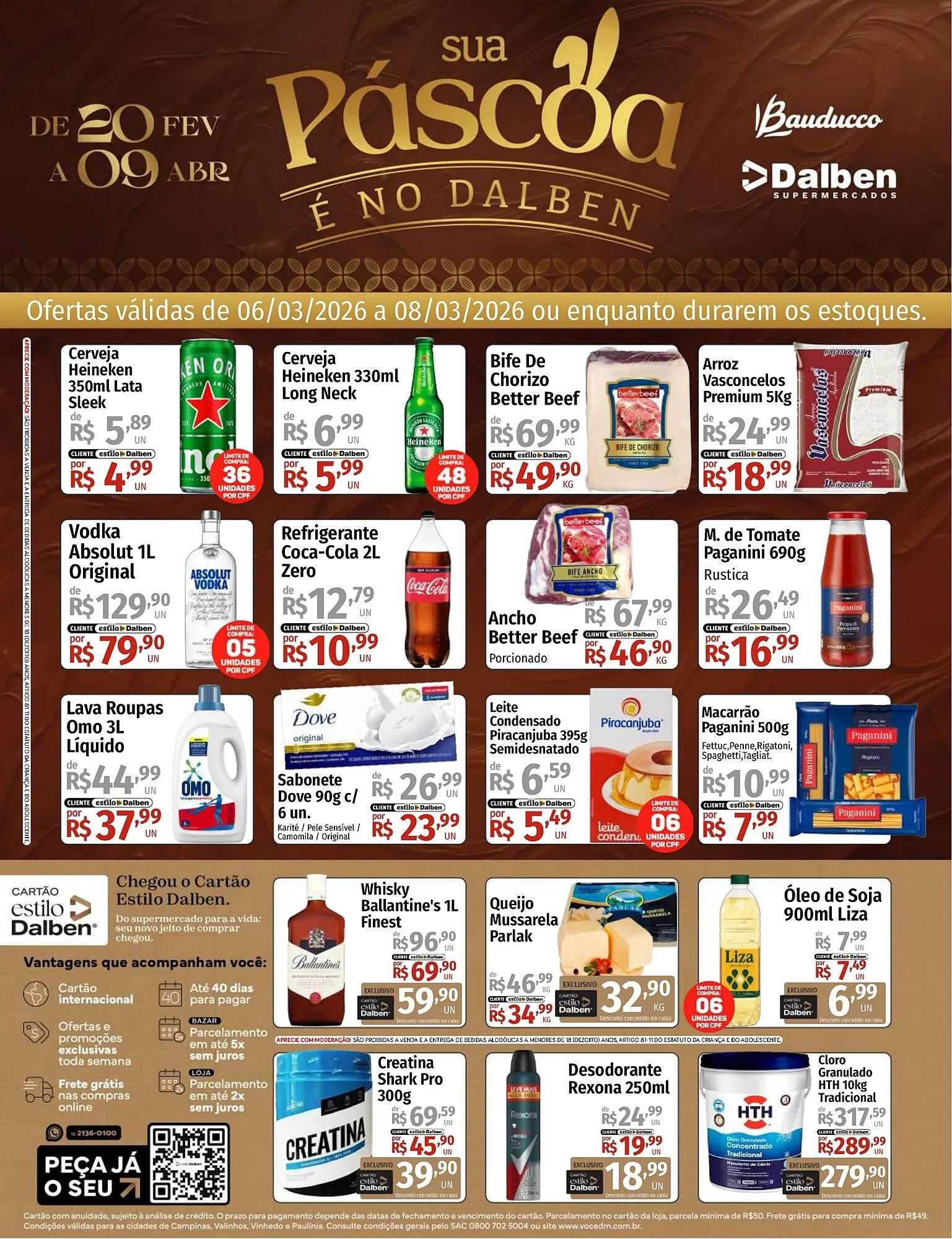 Encarte de Catálogo Supermercado Dalben 6 de março até 8 de março 2026 - Pagina 1