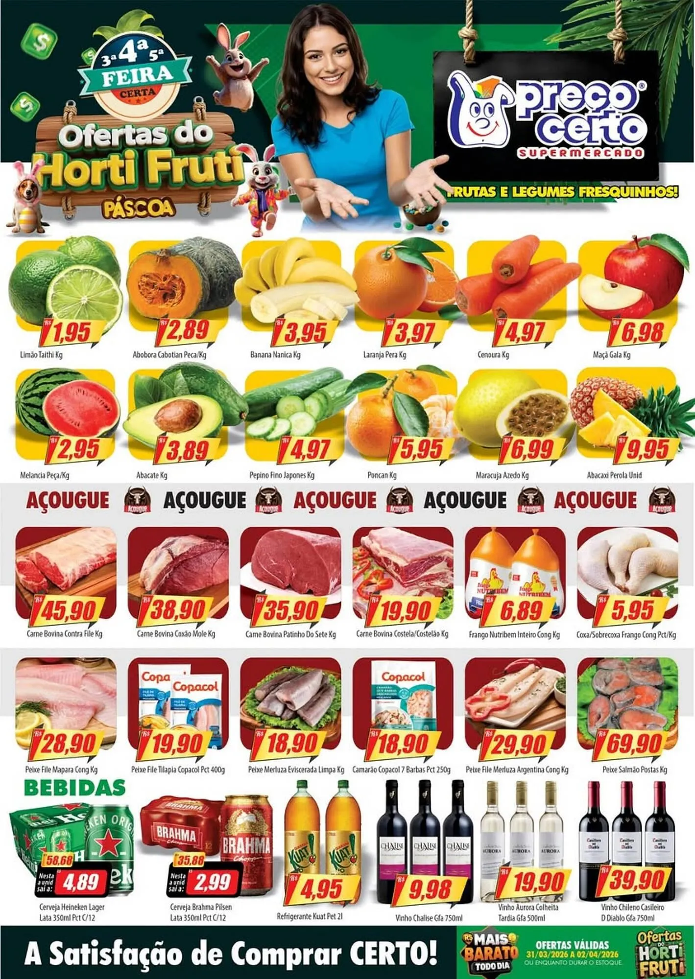 Encarte de Catálogo Preço Certo 30 de março até 1 de abril 2026 - Pagina 1