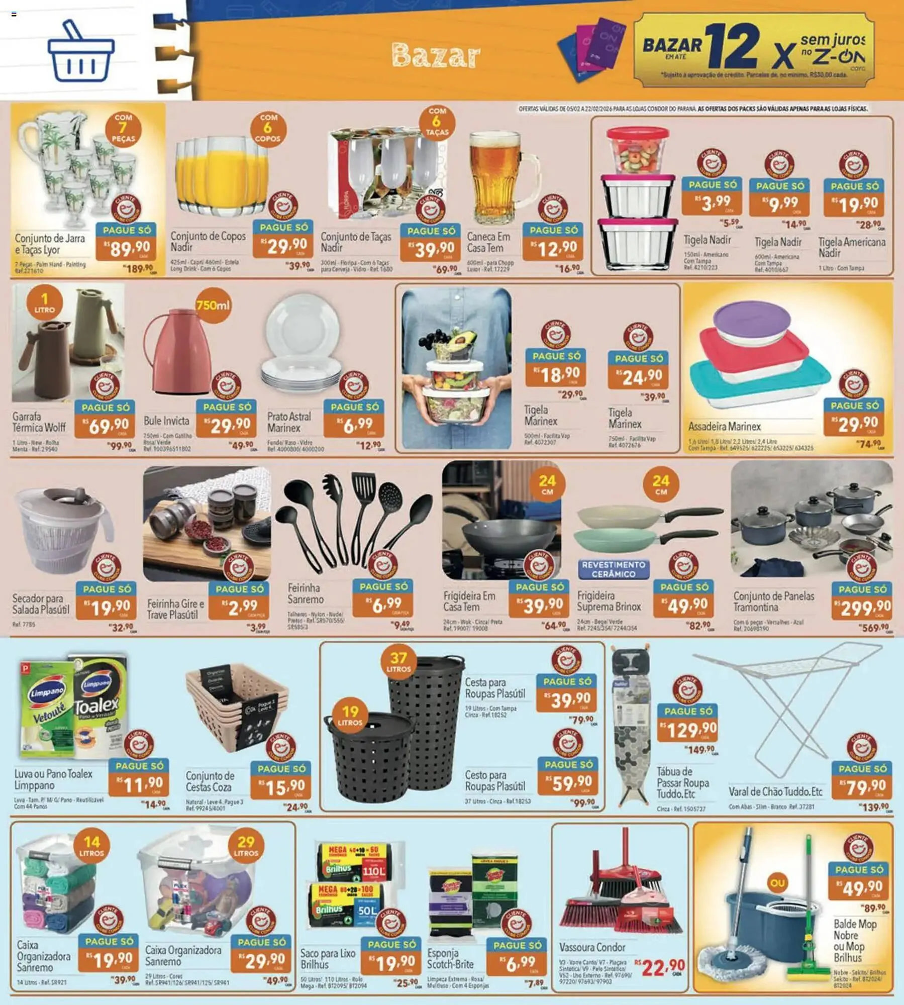 Encarte de Catálogo Supermercados Condor 5 de fevereiro até 22 de fevereiro 2026 - Pagina 26