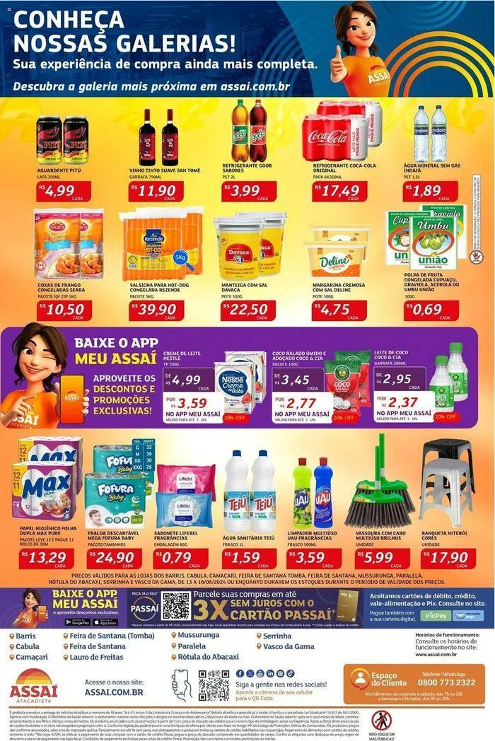 Encarte de Ofertas Assaí Atacadista 13 de junho até 16 de junho 2024 - Pagina 2