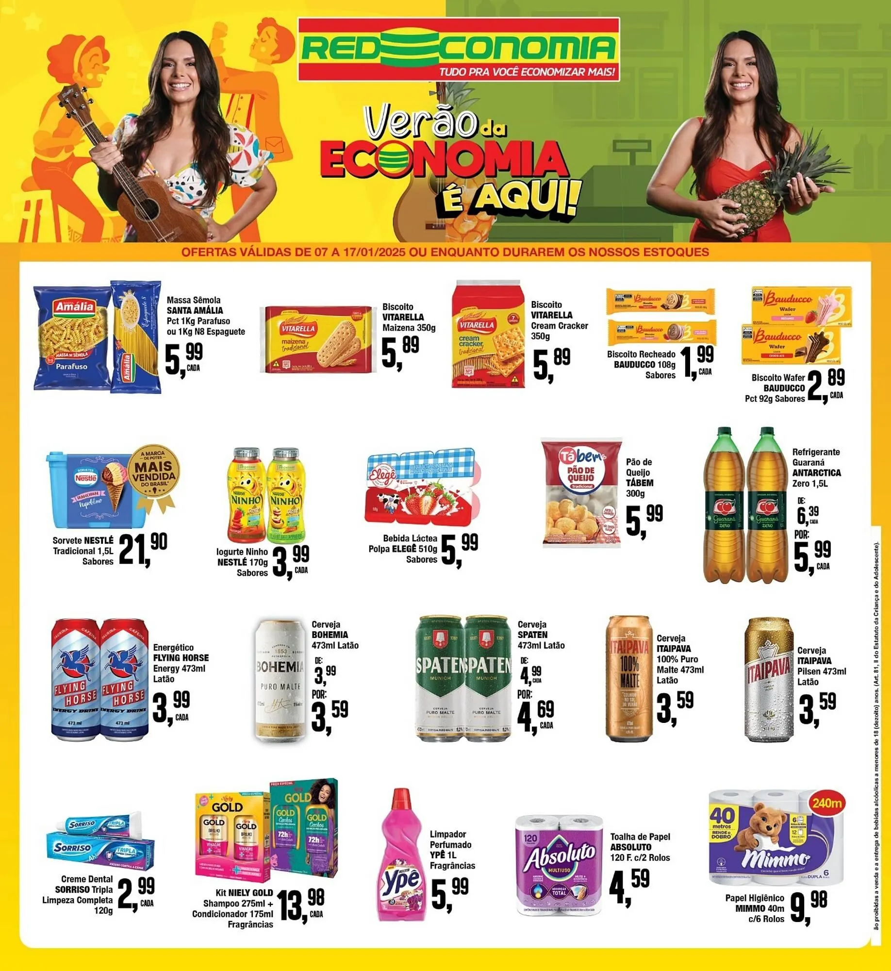 Encarte de Catálogo Rede Economia 9 de janeiro até 17 de janeiro 2025 - Pagina 1