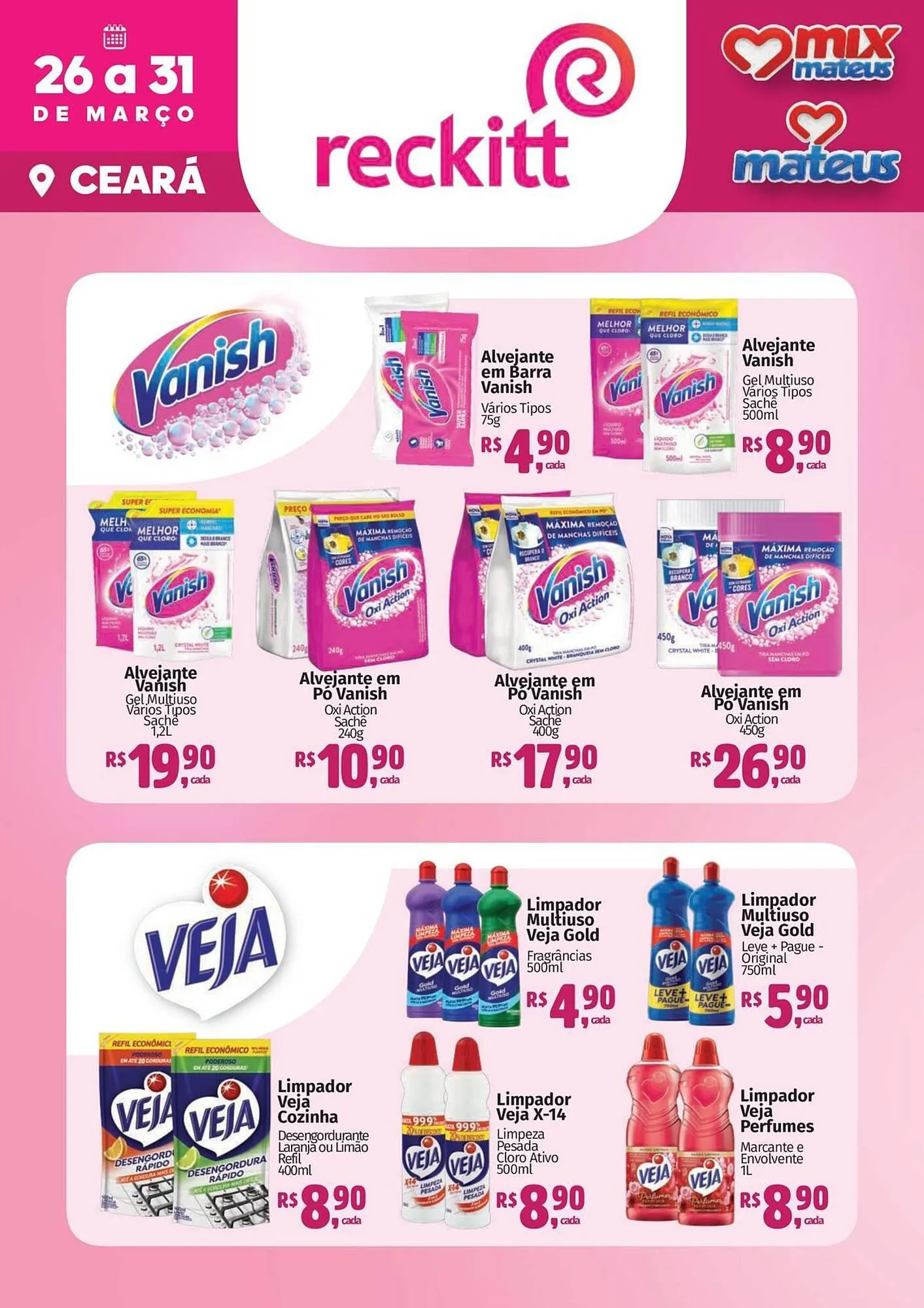 Encarte de Catálogo Supermercados Mateus 26 de março até 31 de março 2026 - Pagina 1