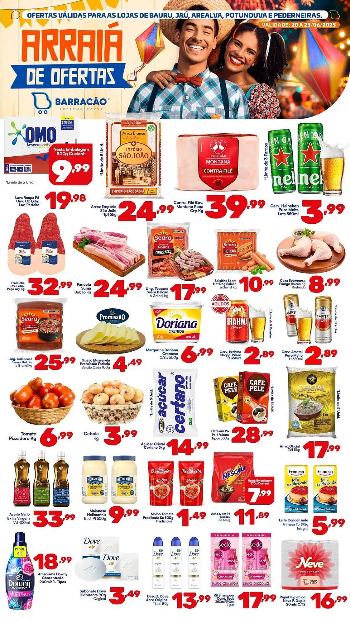 Encarte de Catálogo Barracão Supermercado 20 de junho até 23 de junho 2025 - Pagina 1
