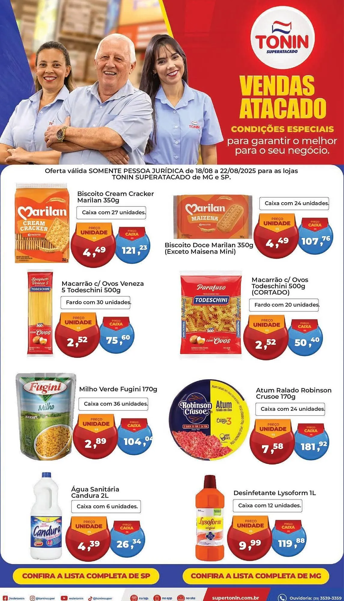Encarte de Catálogo Tonin Superatacado 19 de agosto até 22 de agosto 2025 - Pagina 1