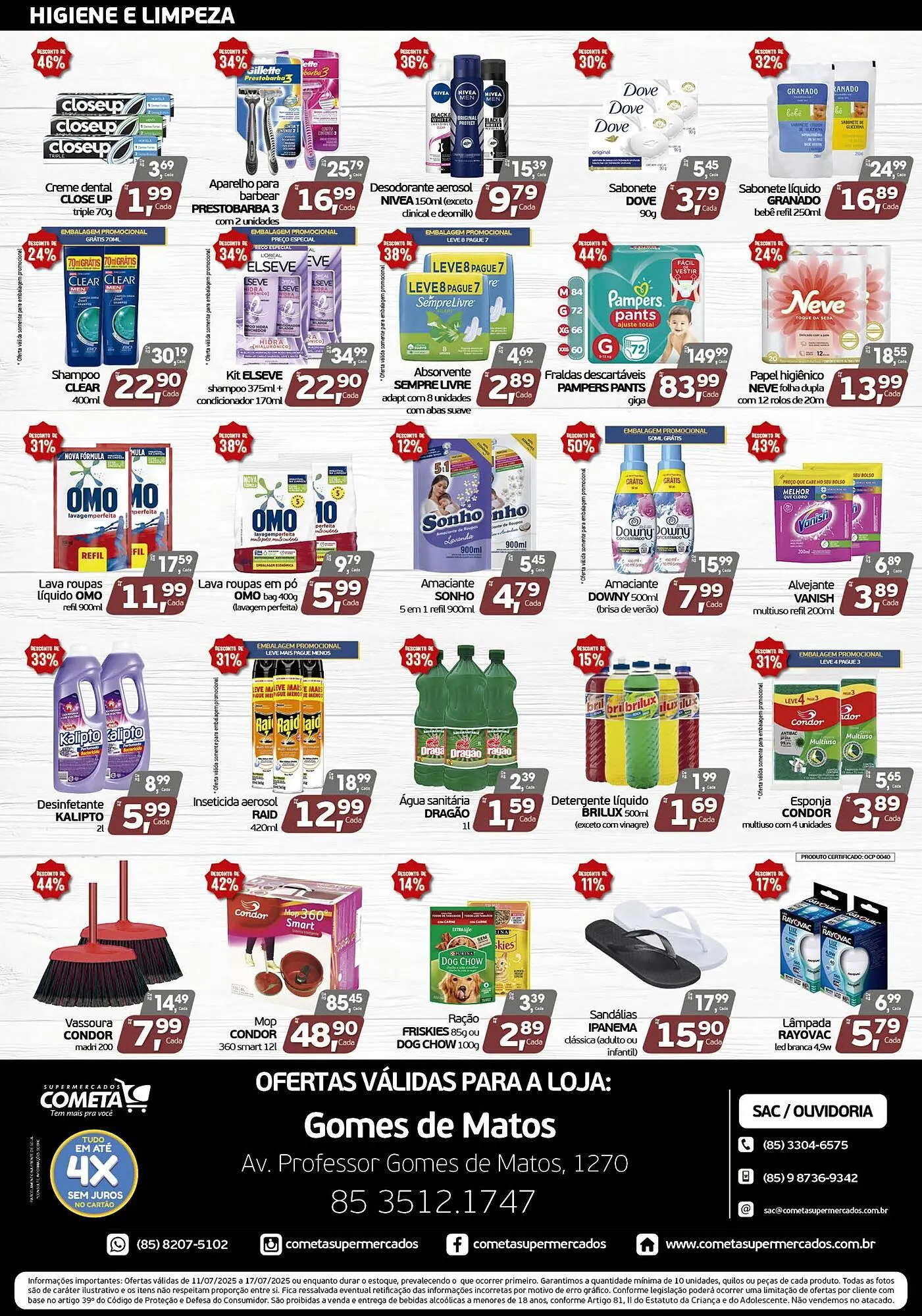 Encarte de Catálogo Cometa Supermercados 11 de julho até 17 de julho 2025 - Pagina 4