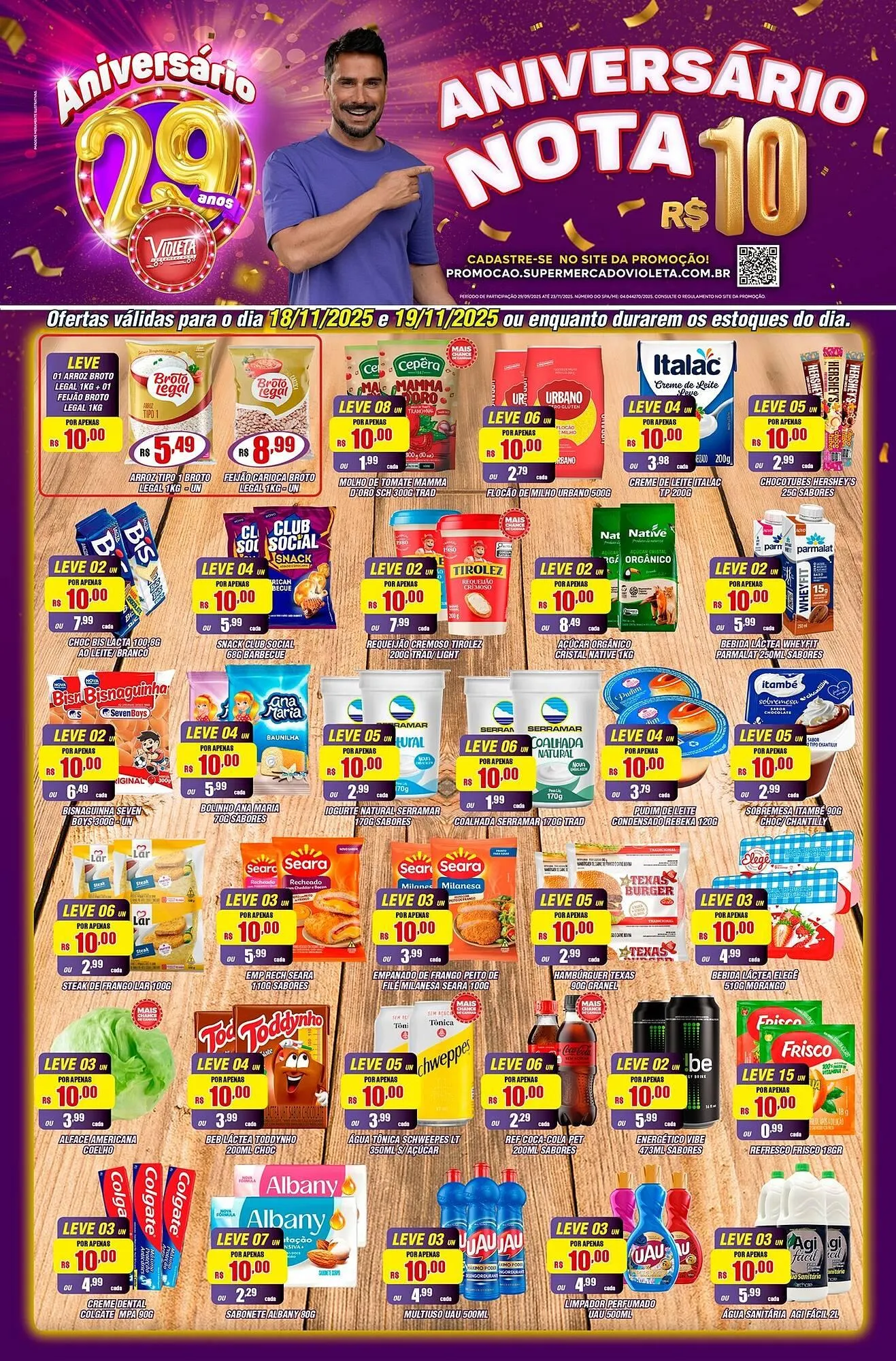 Encarte de Catálogo Violeta Supermercados 18 de novembro até 19 de novembro 2025 - Pagina 1