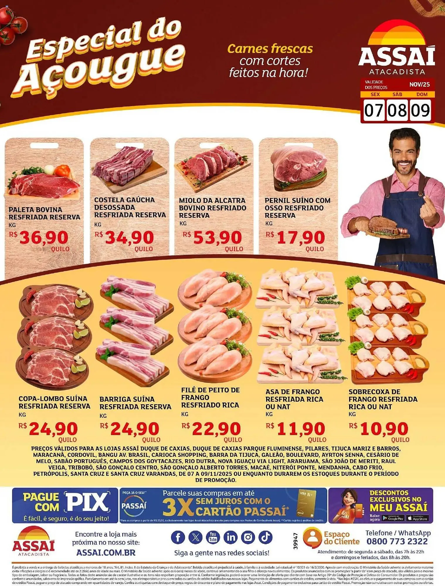 Encarte de Encarte Assaí Atacadista 6 de novembro até 9 de novembro 2025 - Pagina 1