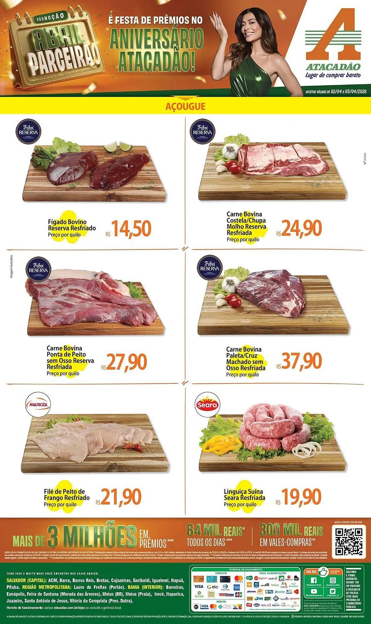 Encarte de Folheto Atacadão 2 de abril até 5 de abril 2026 - Pagina 1