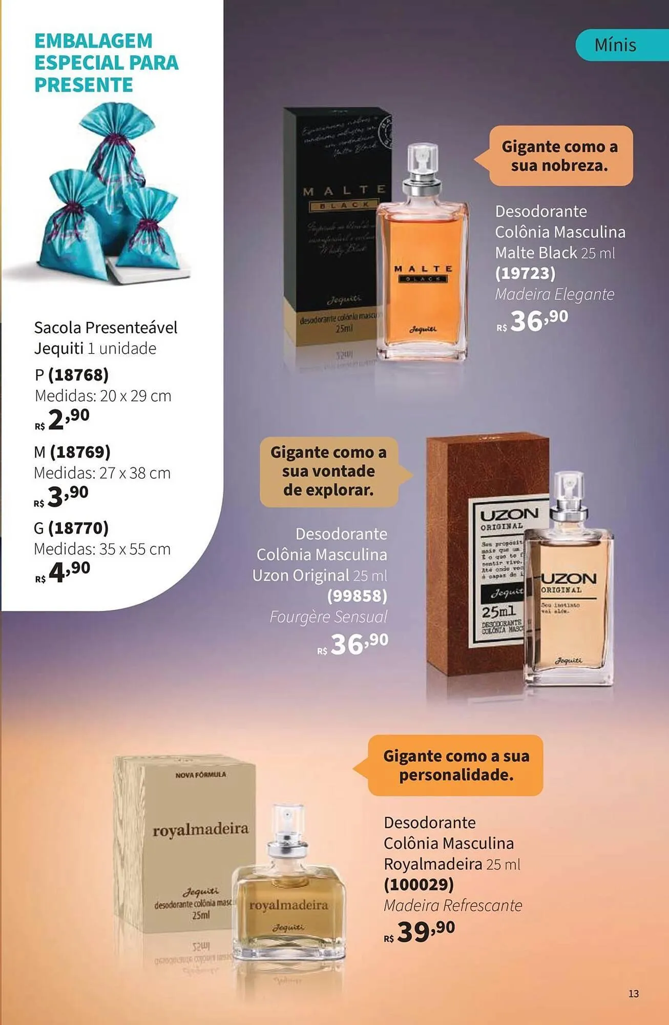 Encarte de Catálogo Jequiti 1 de novembro até 30 de novembro 2025 - Pagina 13