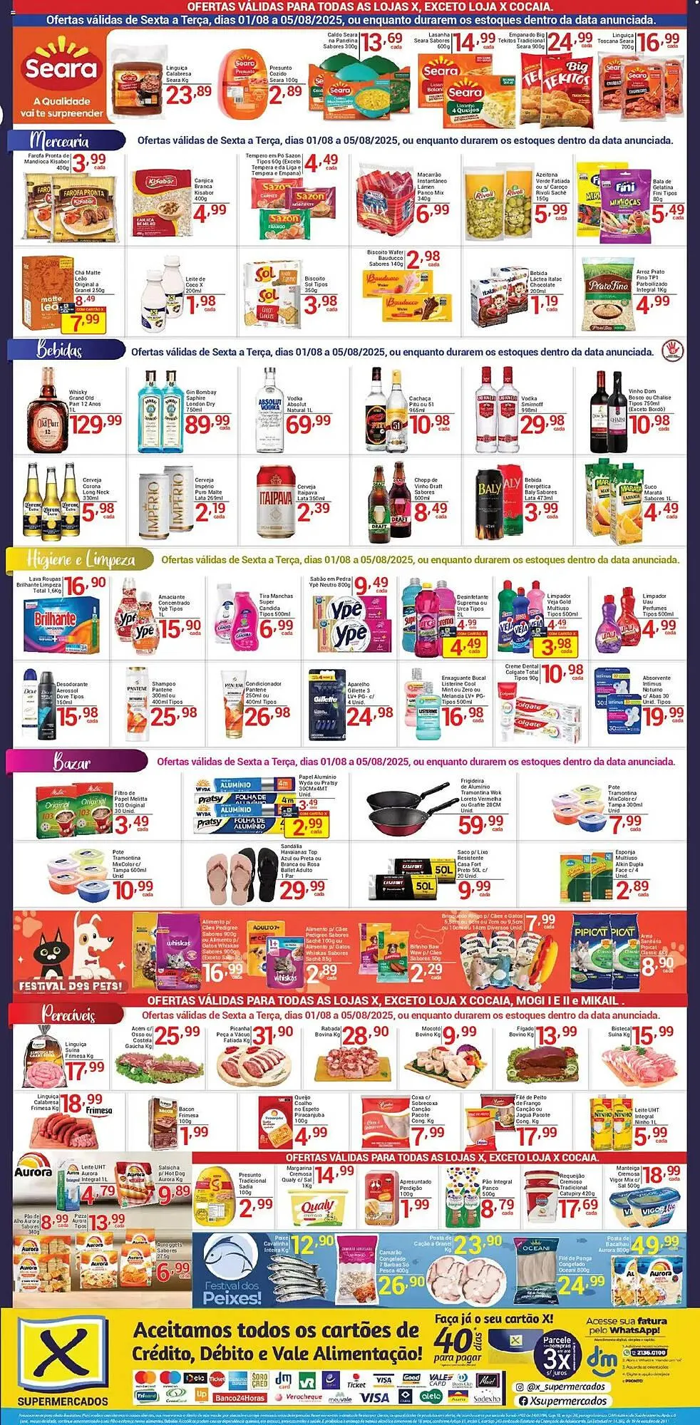Encarte de Catálogo X Supermercados 2 de agosto até 5 de agosto 2025 - Pagina 2