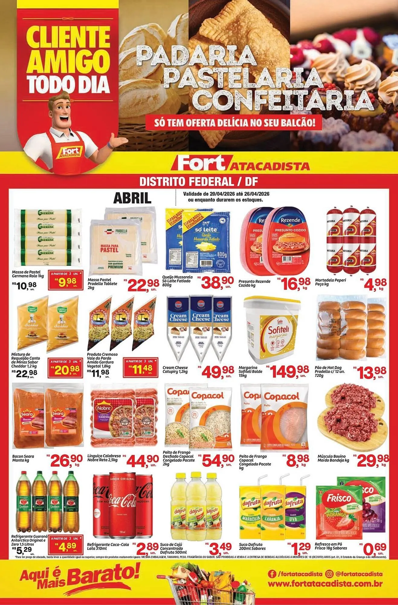 Encarte de Tabloide Fort Atacadista 20 de abril até 26 de abril 2026 - Pagina 1