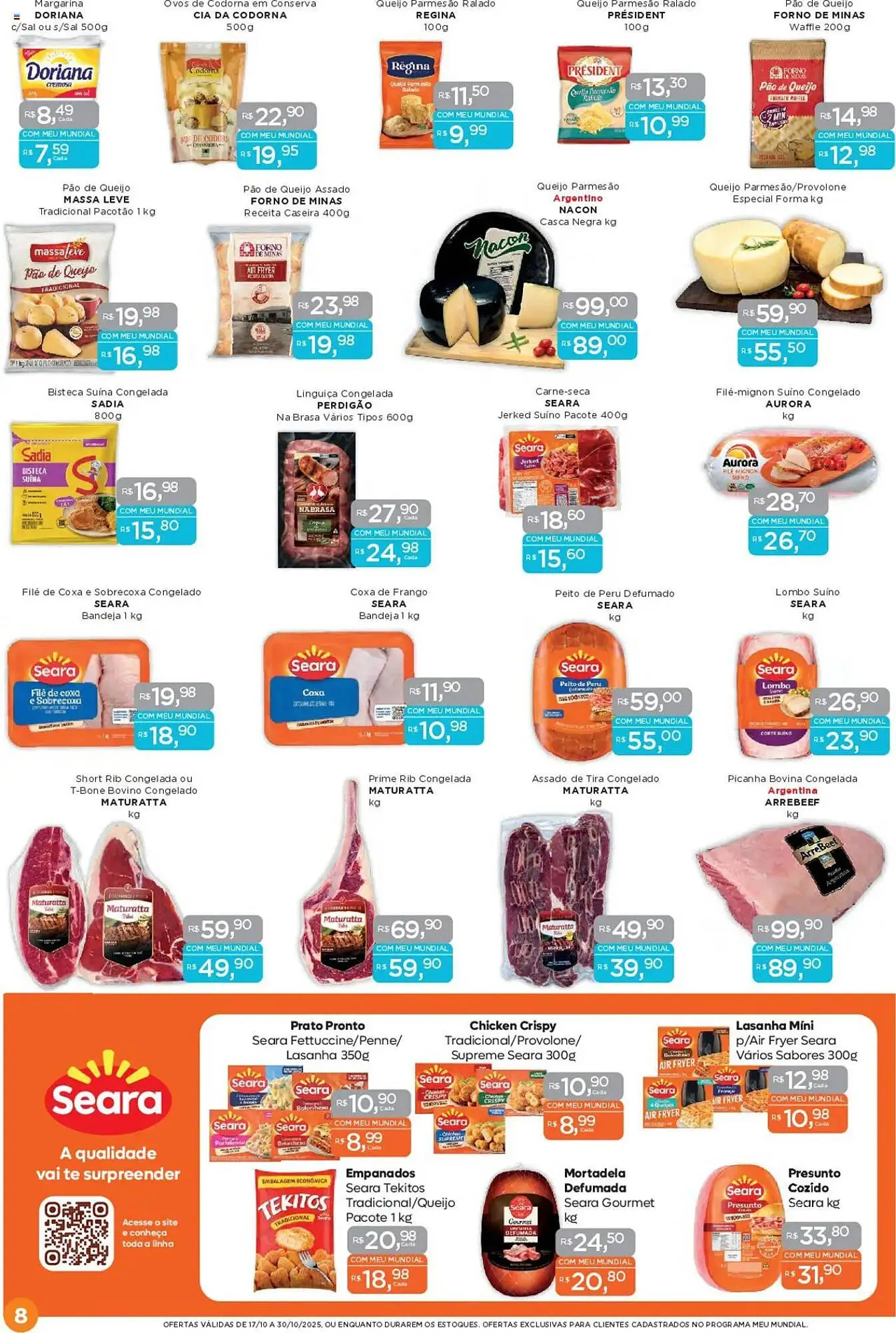 Encarte de Encarte Supermercados Mundial 17 de outubro até 30 de outubro 2025 - Pagina 8