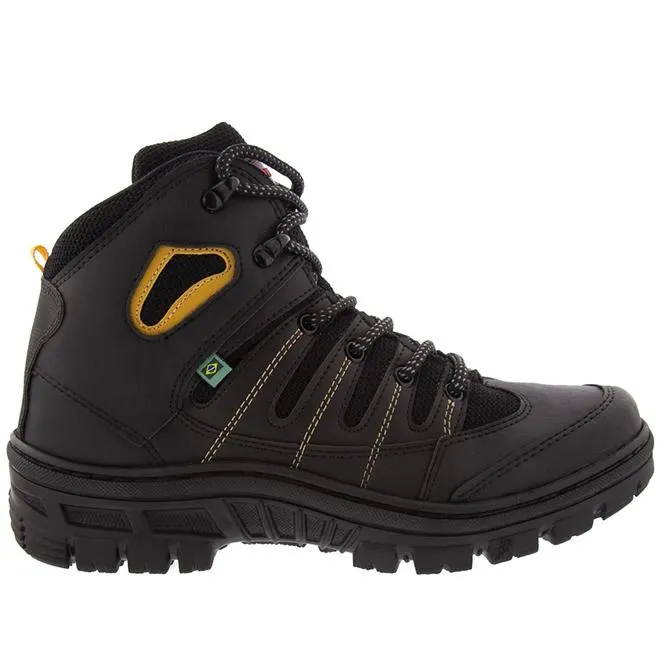Bota Trekking Bow River Detalhe Pespontos Preto