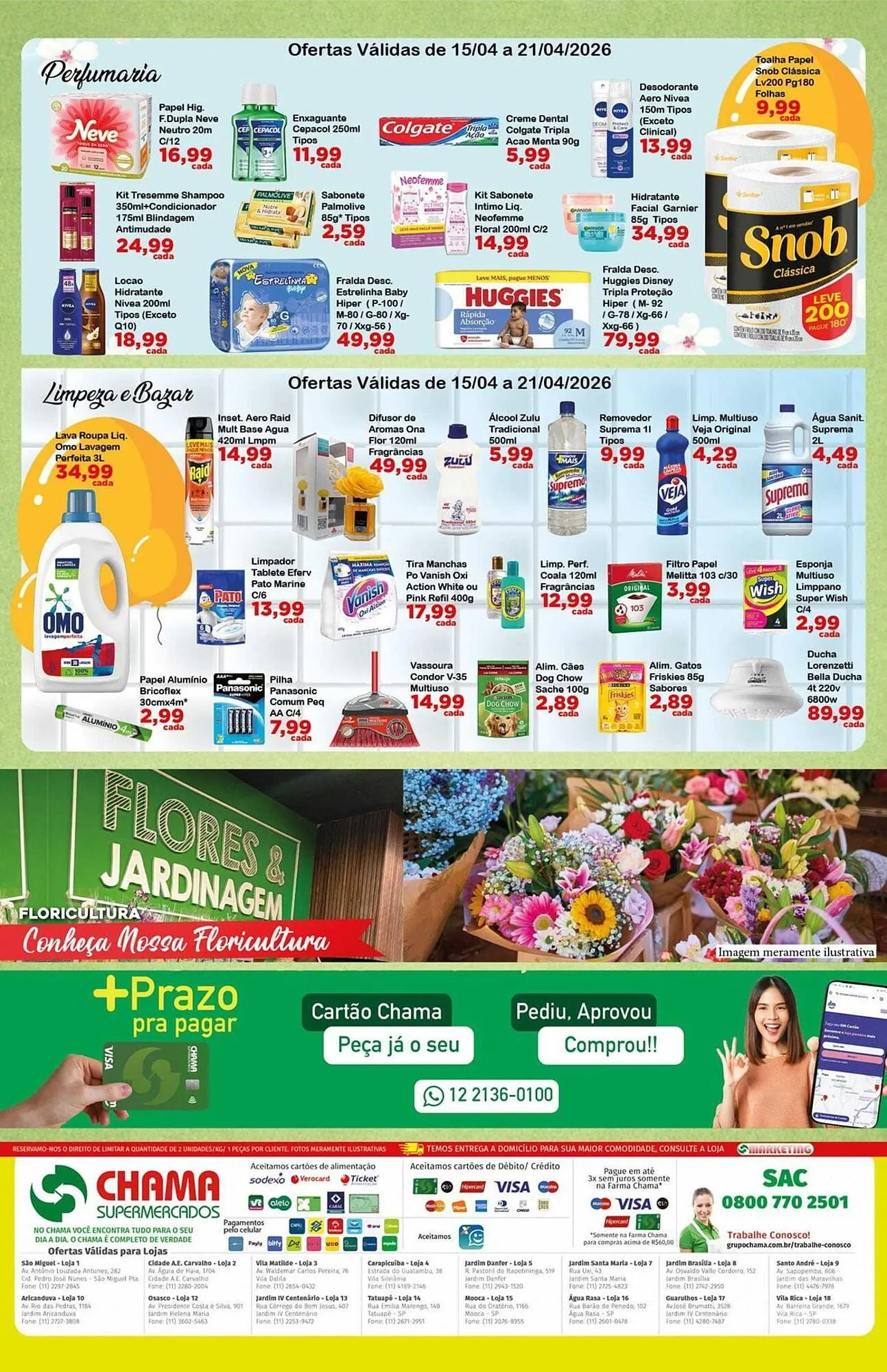 Encarte de Catálogo Chama Supermercados 15 de abril até 21 de abril 2026 - Pagina 4