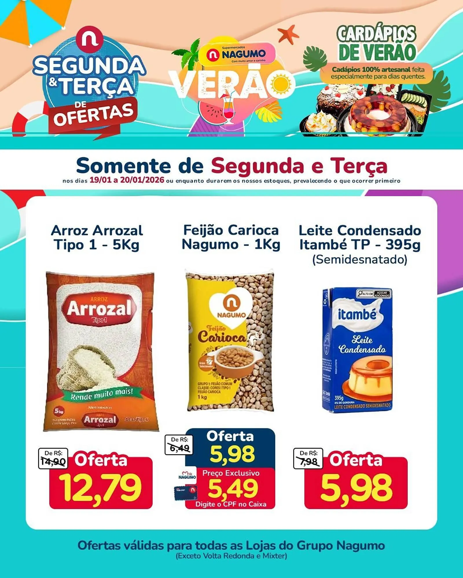 Encarte de Folheto Nagumo 19 de janeiro até 20 de janeiro 2026 - Pagina 1