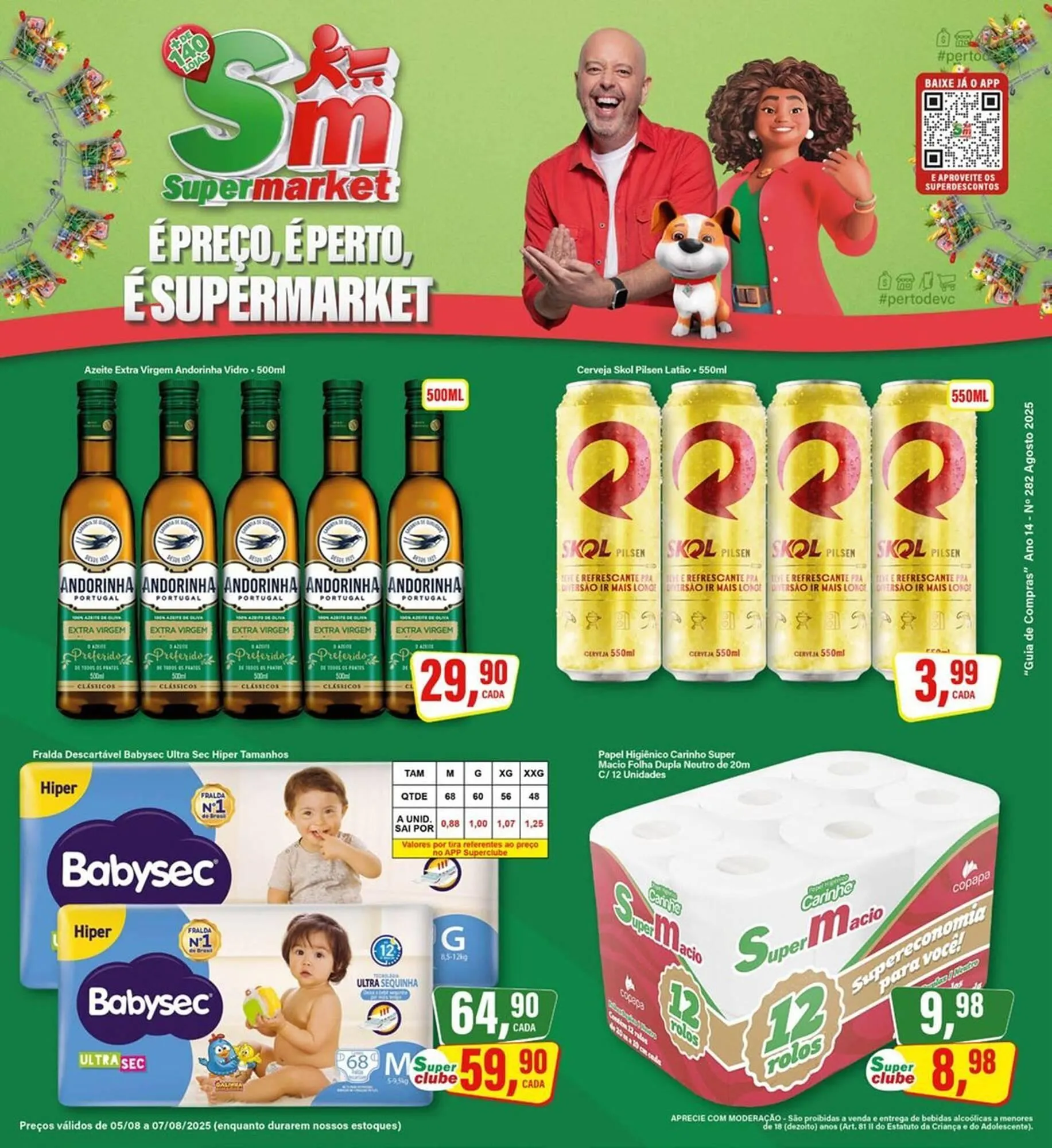 Encarte de Catálogo Rede Supermarket 5 de agosto até 7 de agosto 2025 - Pagina 1