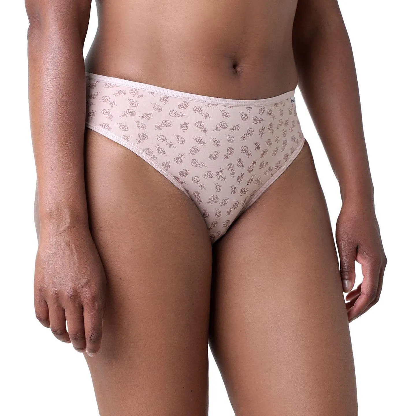 Kit 3 Calcinhas Delrio Belle Flor Chocolate/Lilás