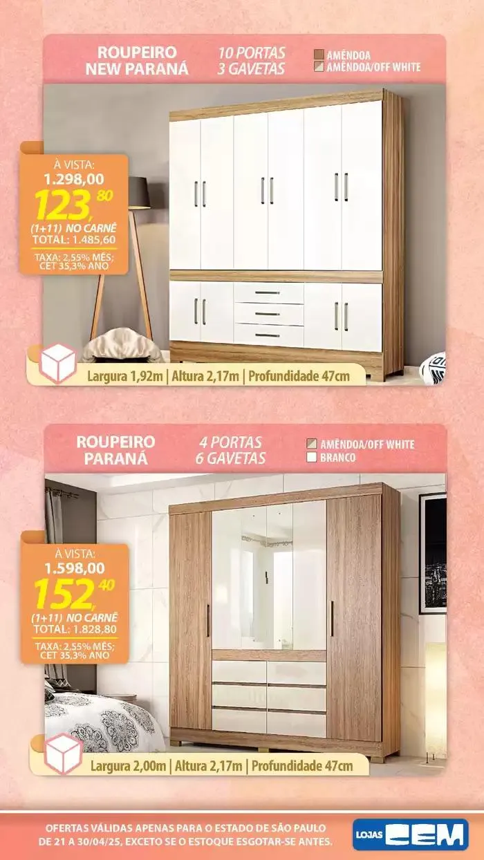 Encarte de Encarte Lojas Cem 18 de abril até 30 de abril 2025 - Pagina 93