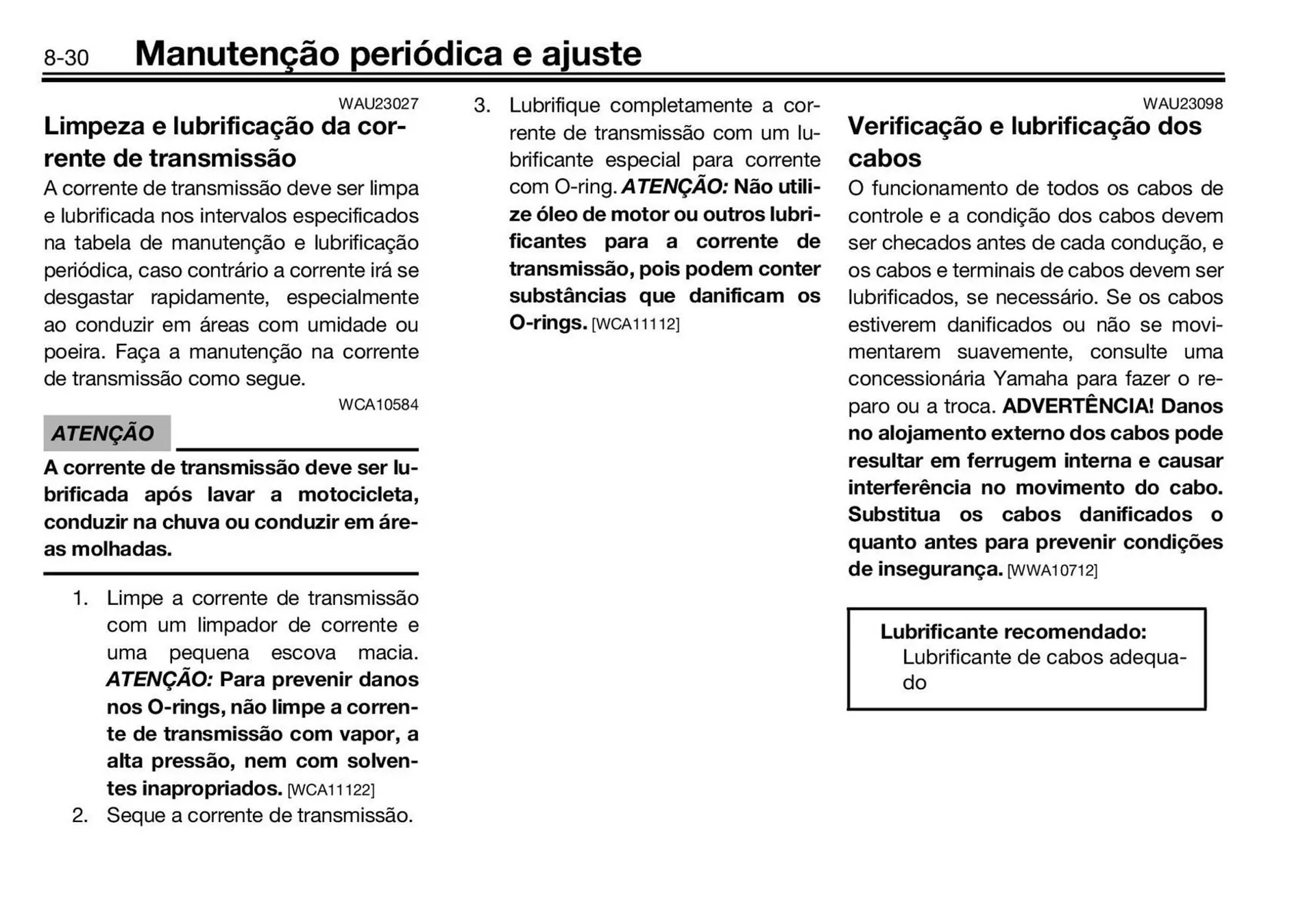 Encarte de Panfleto Yamaha 3 de fevereiro até 30 de junho 2027 - Pagina 100