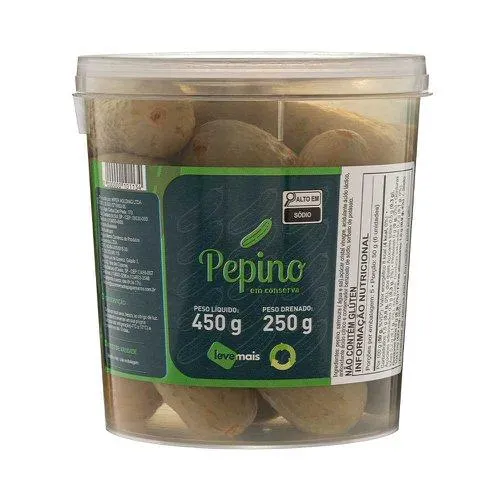 Pepino Em Conserva Leve Mais 250g