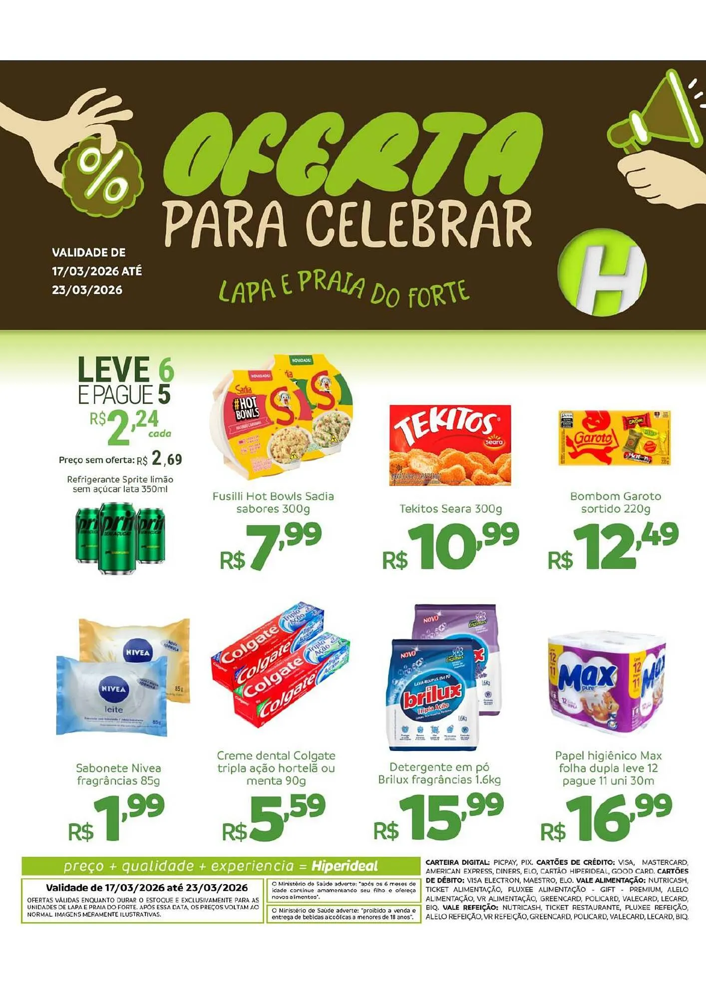 Encarte de Catálogo Hiperideal Supermercados 17 de março até 23 de março 2026 - Pagina 3